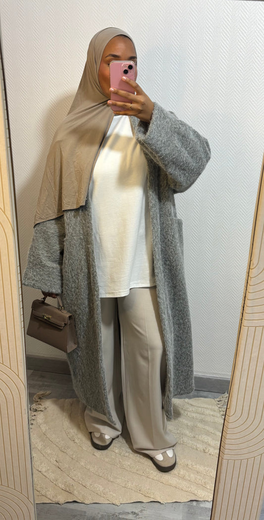 MANTEAU OVERSIZE • GRIS