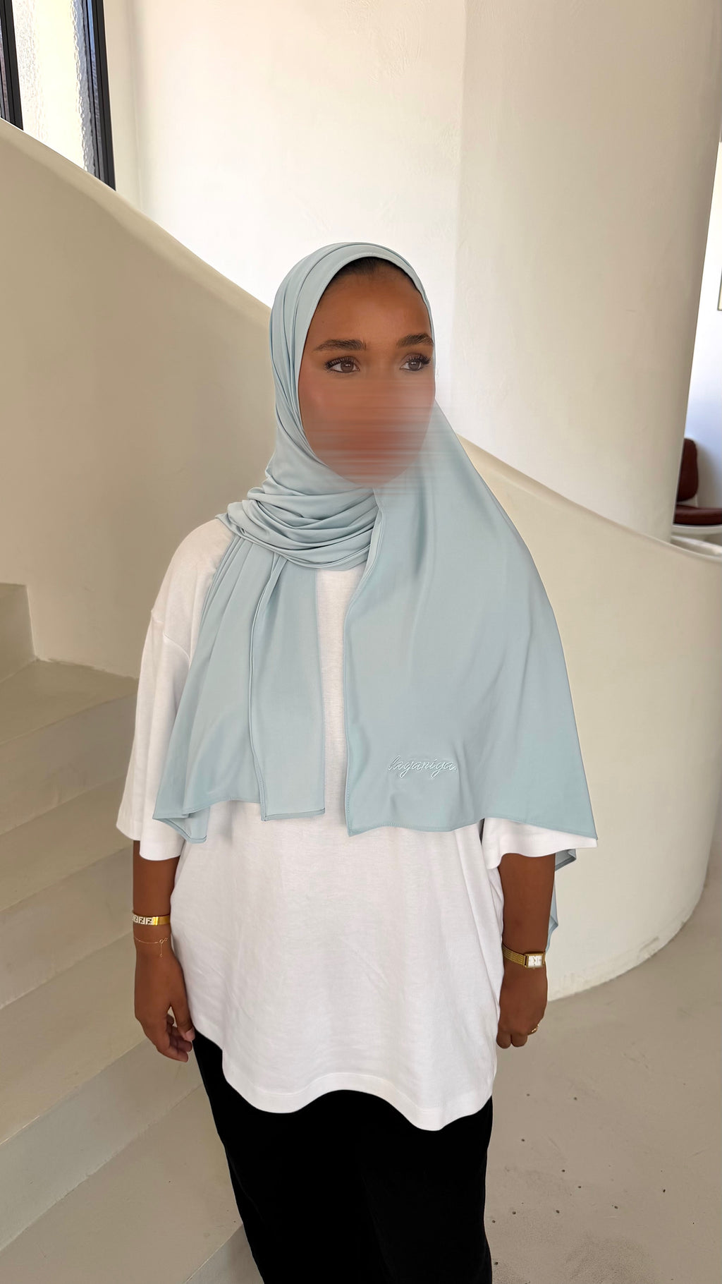 HIJAB JERSEY LIQUID • BABY BLUE