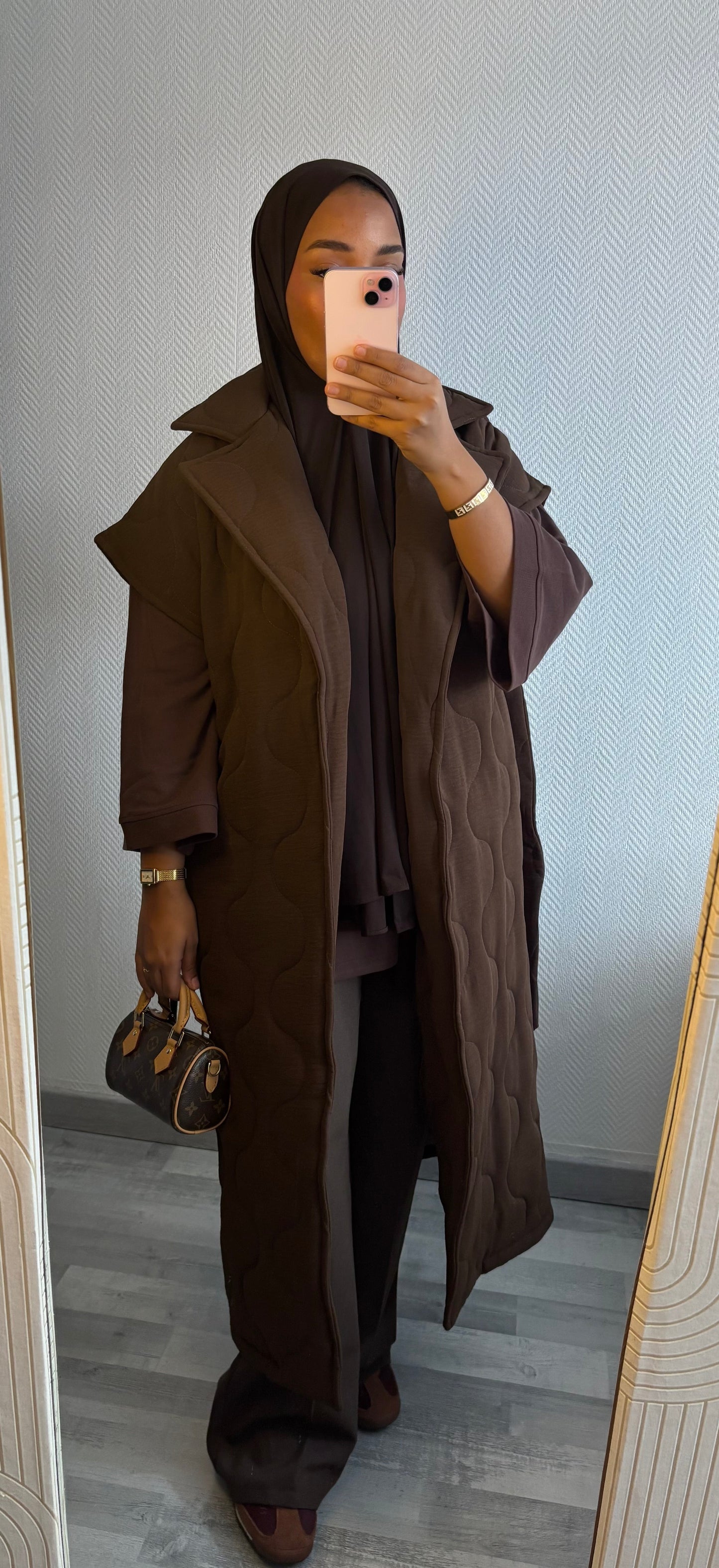 MANTEAU MATELASSÉ • CHOCO