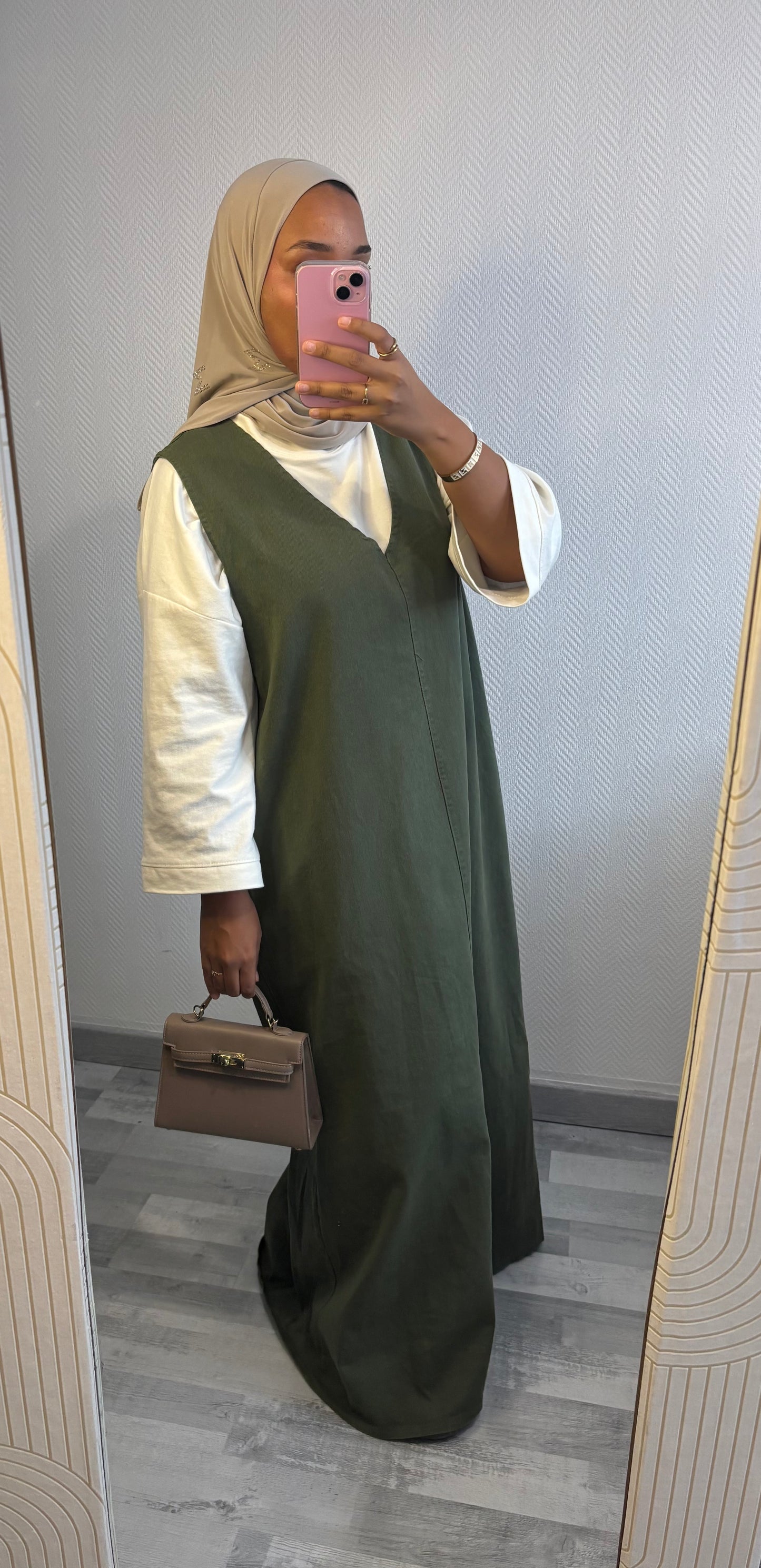 ROBE EN JEAN • KAKI