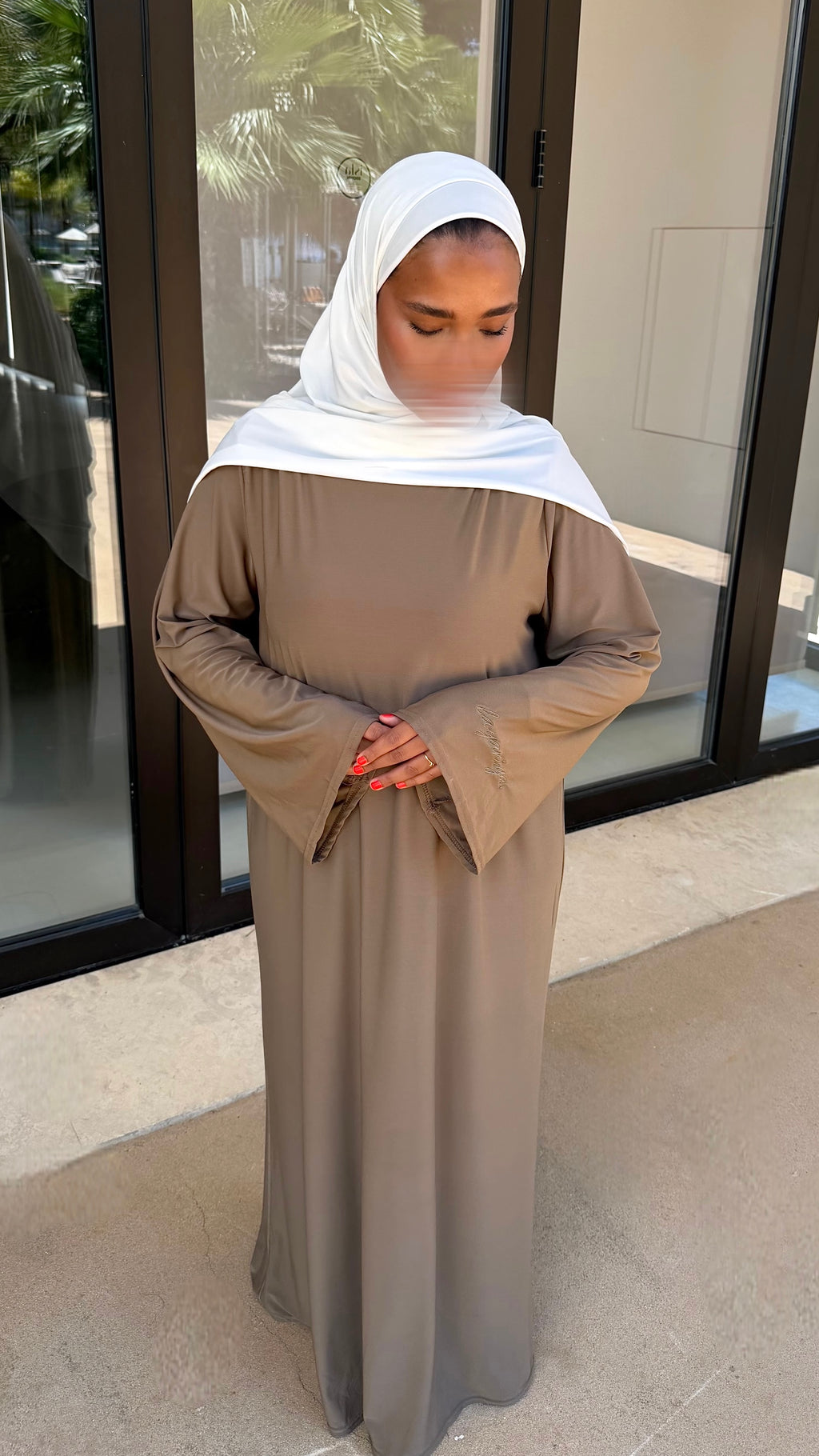ABAYA JERSEY PREMIUM • COFFEE