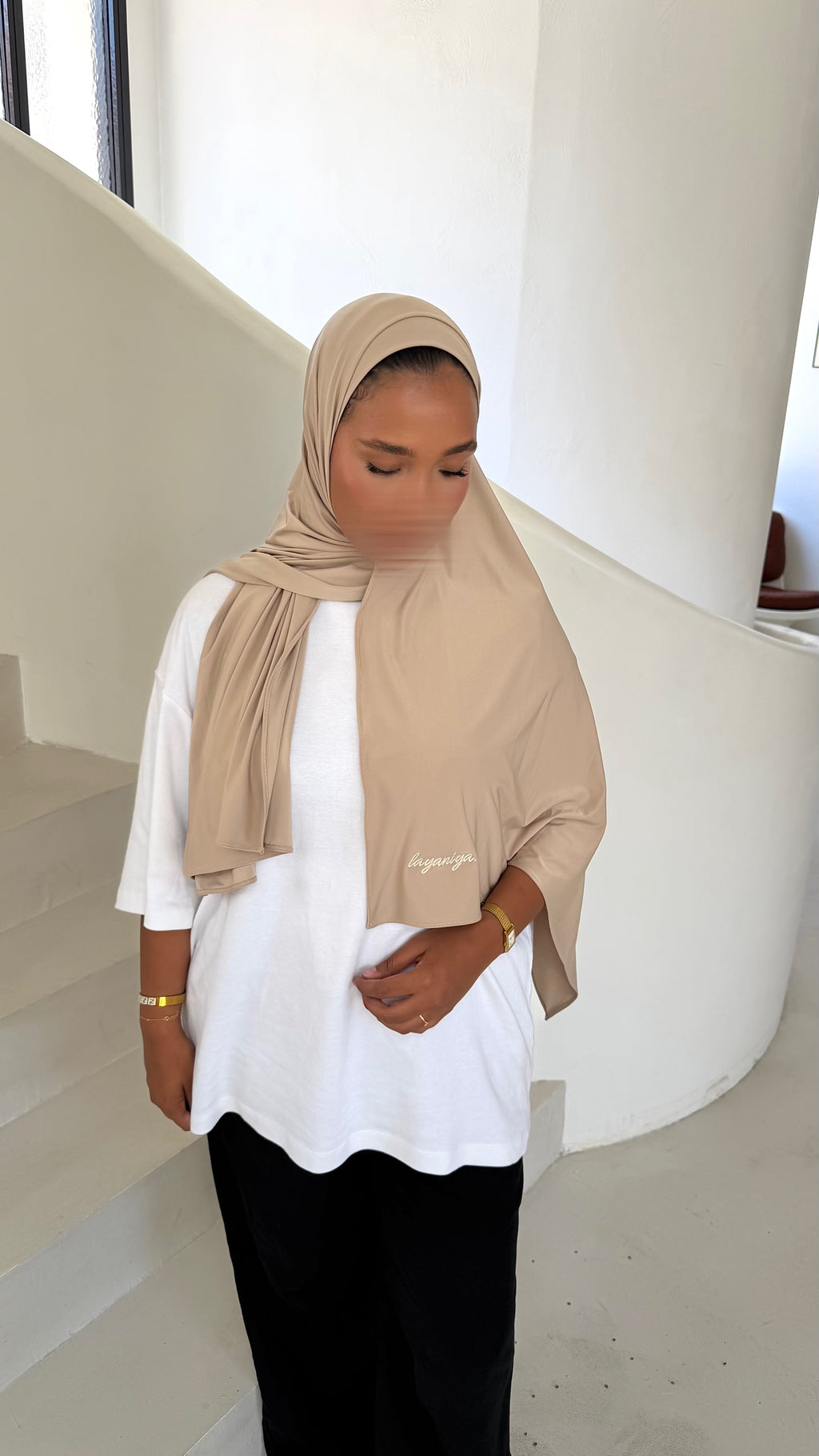 HIJAB JERSEY LIQUID • KHAKI
