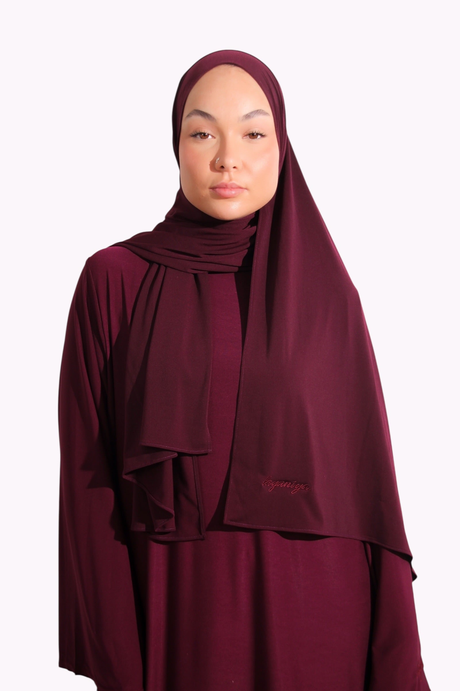 HIJAB JERSEY PREMIUM • PRUNE