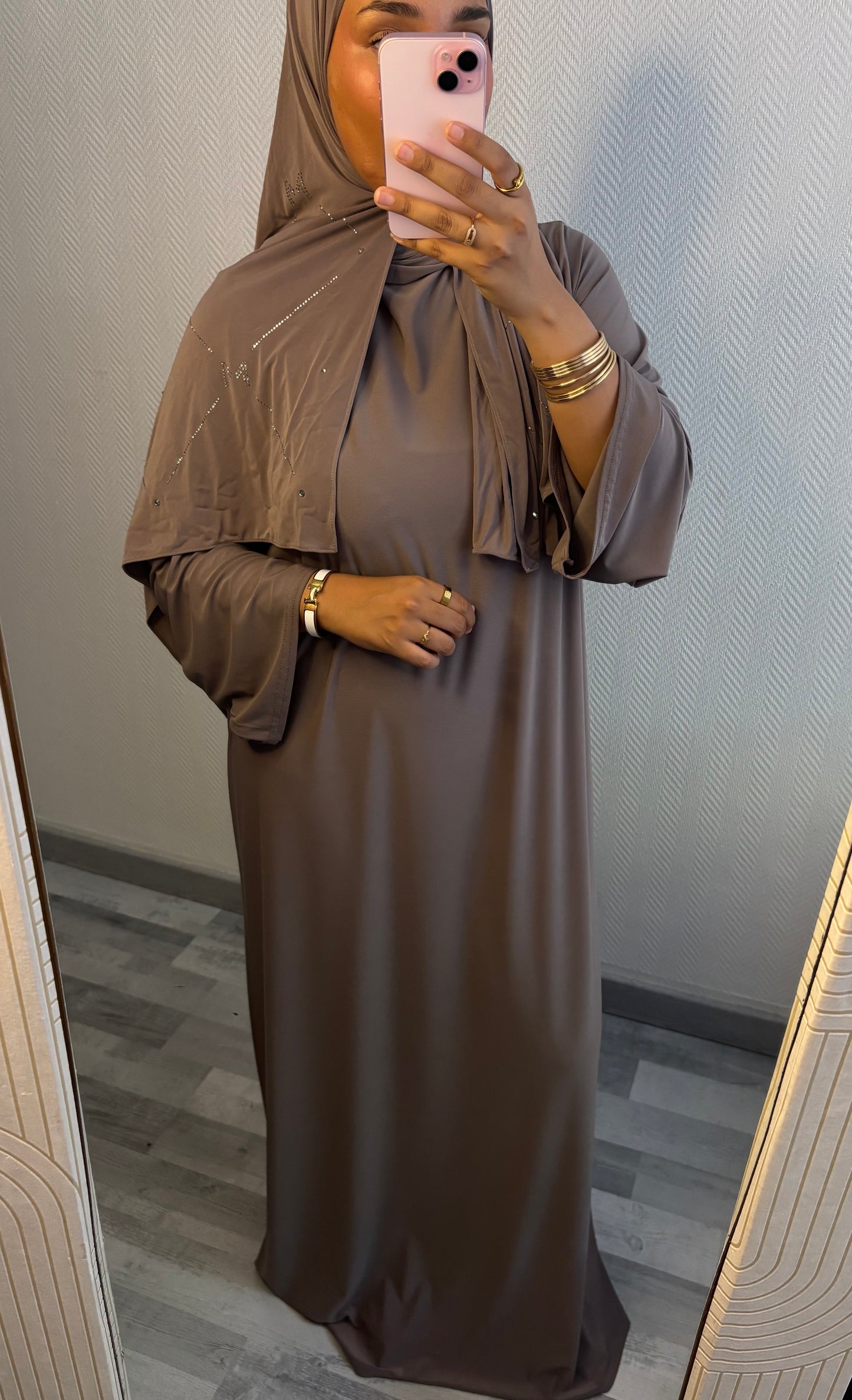ABAYA JERSEY PREMIUM • TAUPE