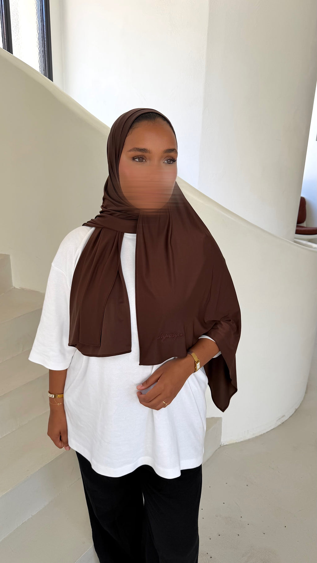 HIJAB JERSEY LIQUID • CHOCO
