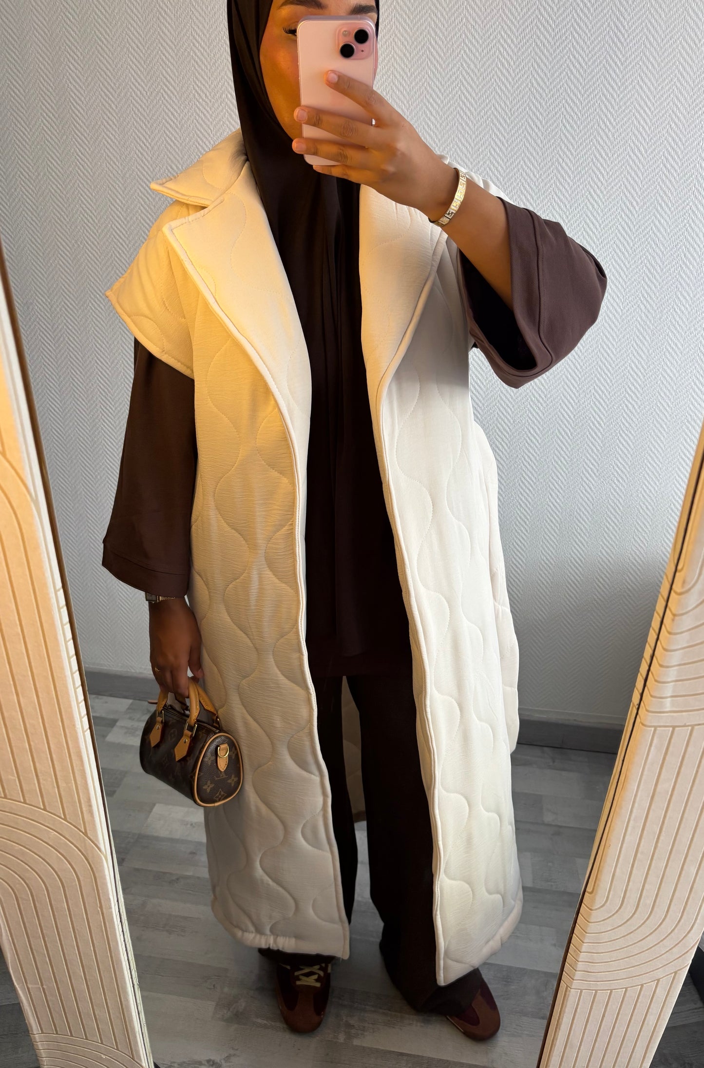 MANTEAU MATELASSÉ • BEIGE