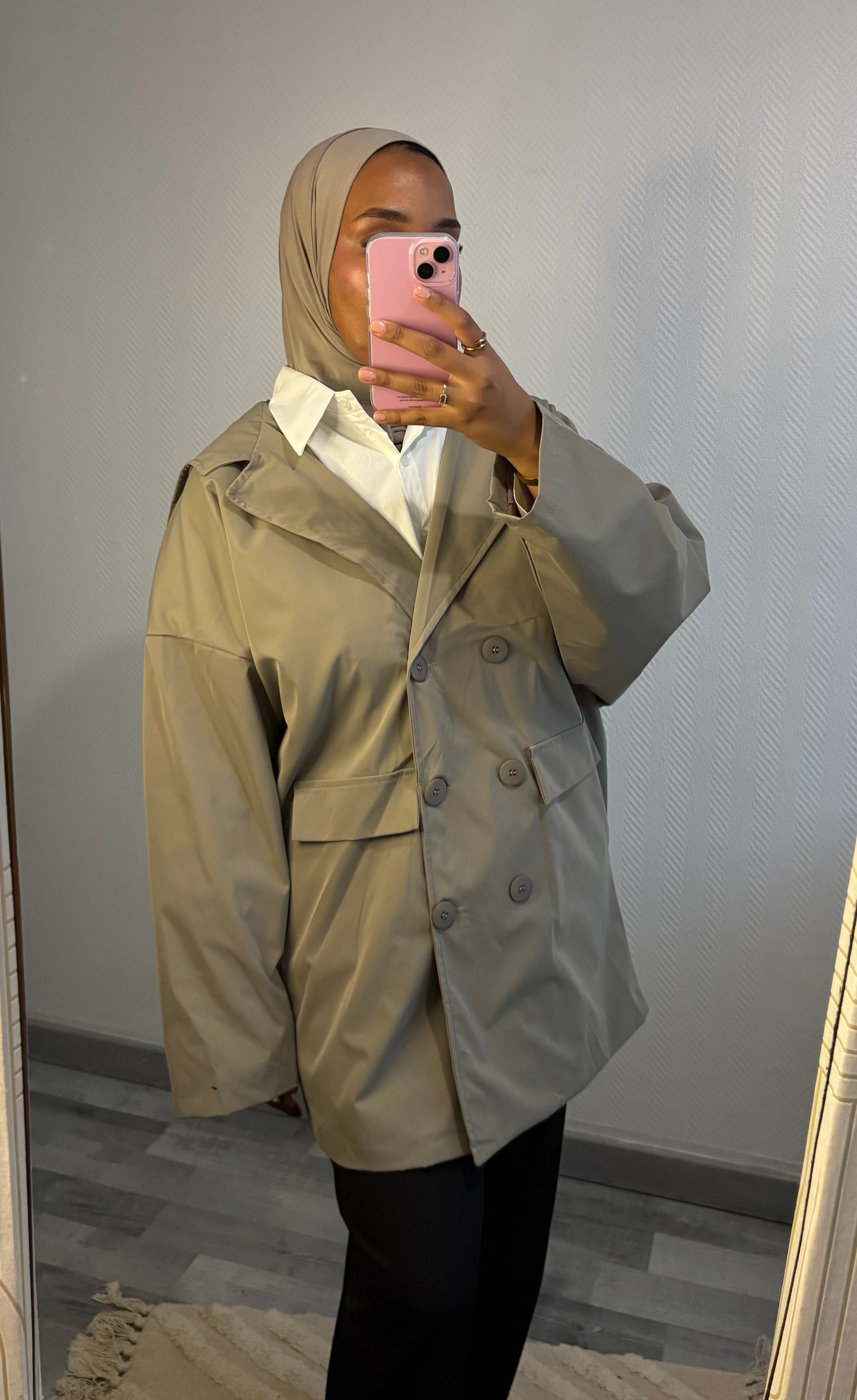 VESTE IMPERMÉABLE • TAUPE
