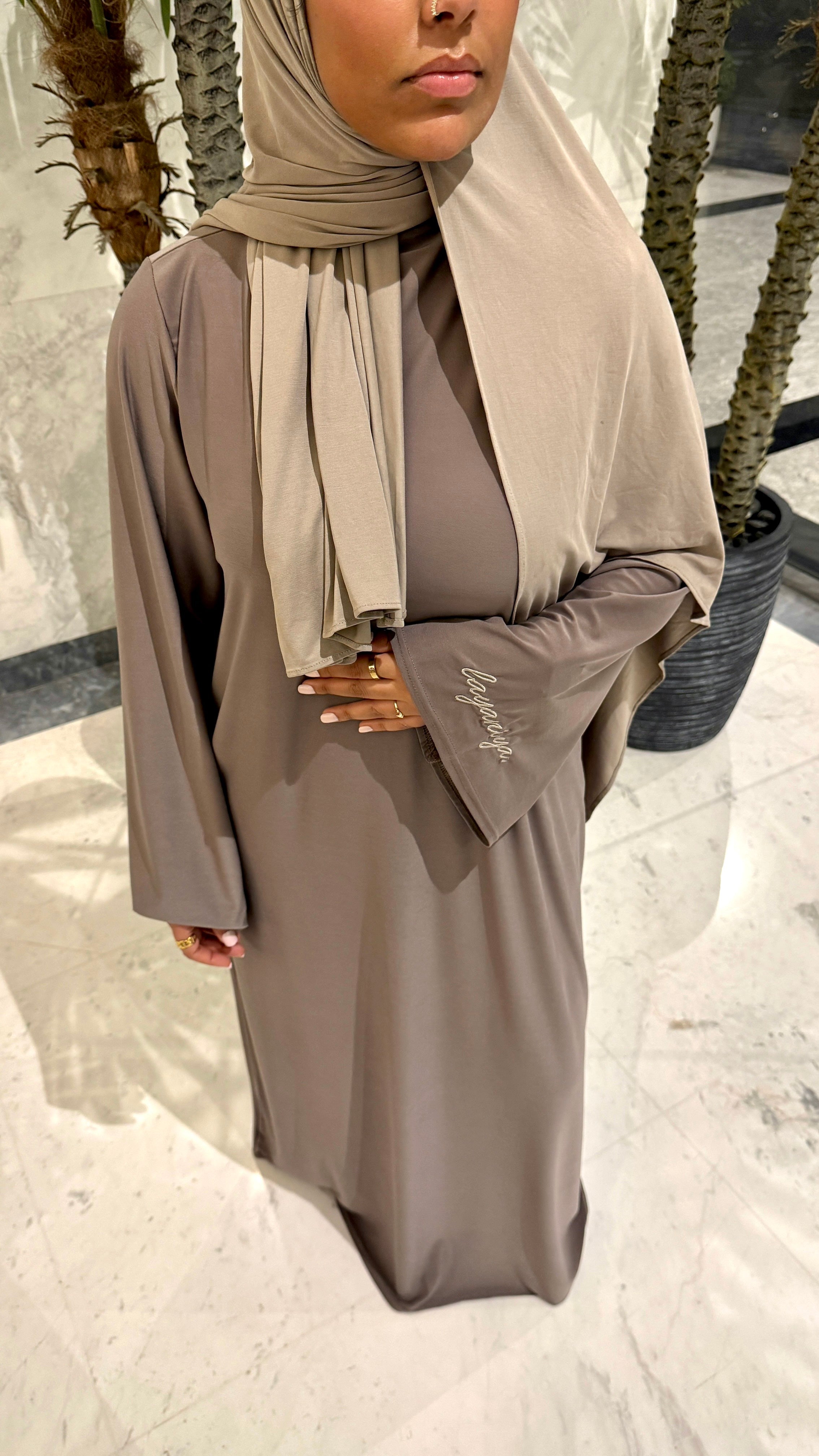 ABAYA JERSEY PREMIUM • TAUPE