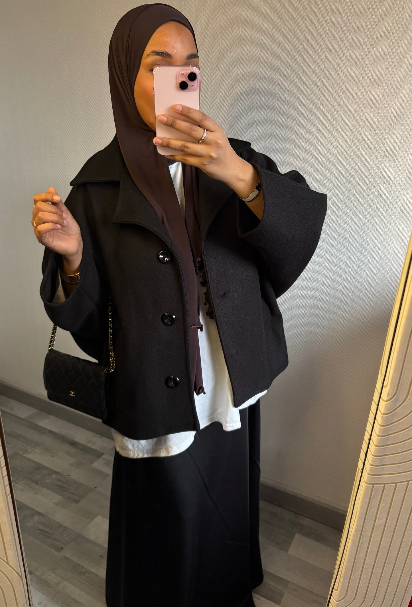 MANTEAU INSPI ZARA • NOIR