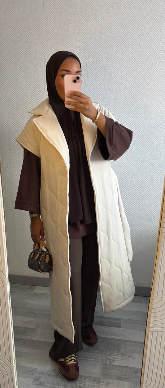 MANTEAU MATELASSÉ • BEIGE