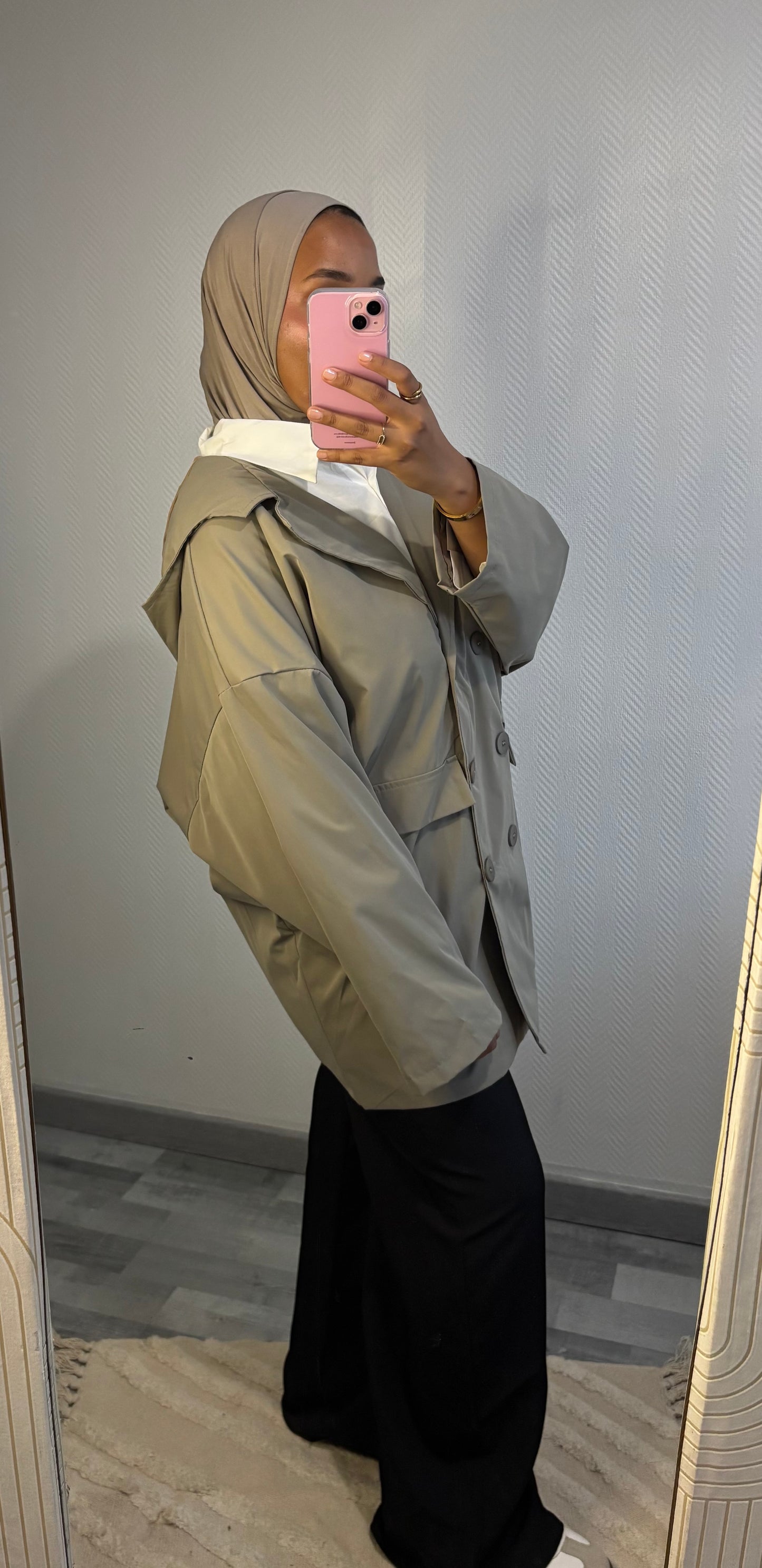 VESTE IMPERMÉABLE • TAUPE