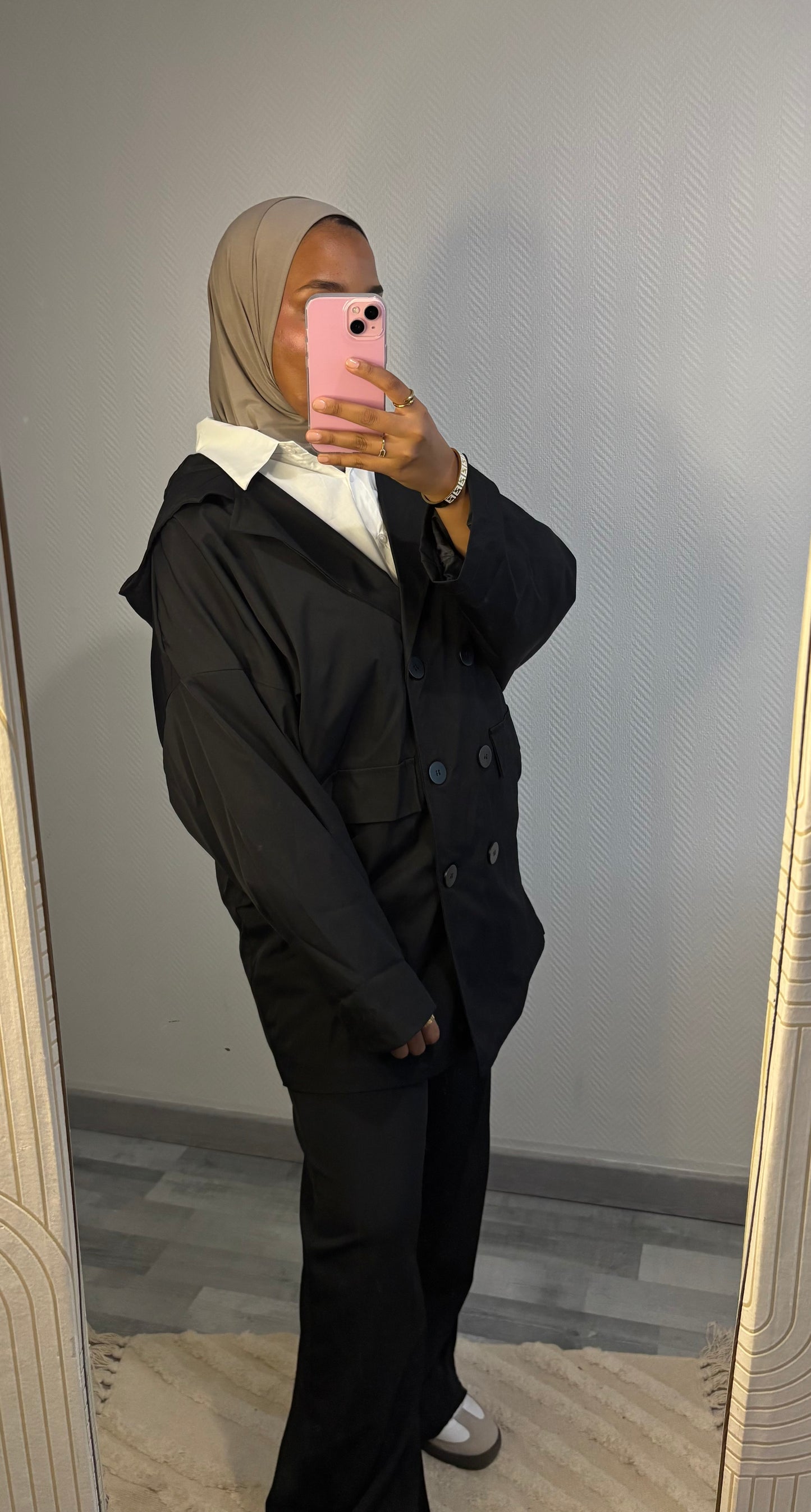 VESTE IMPERMÉABLE • NOIR