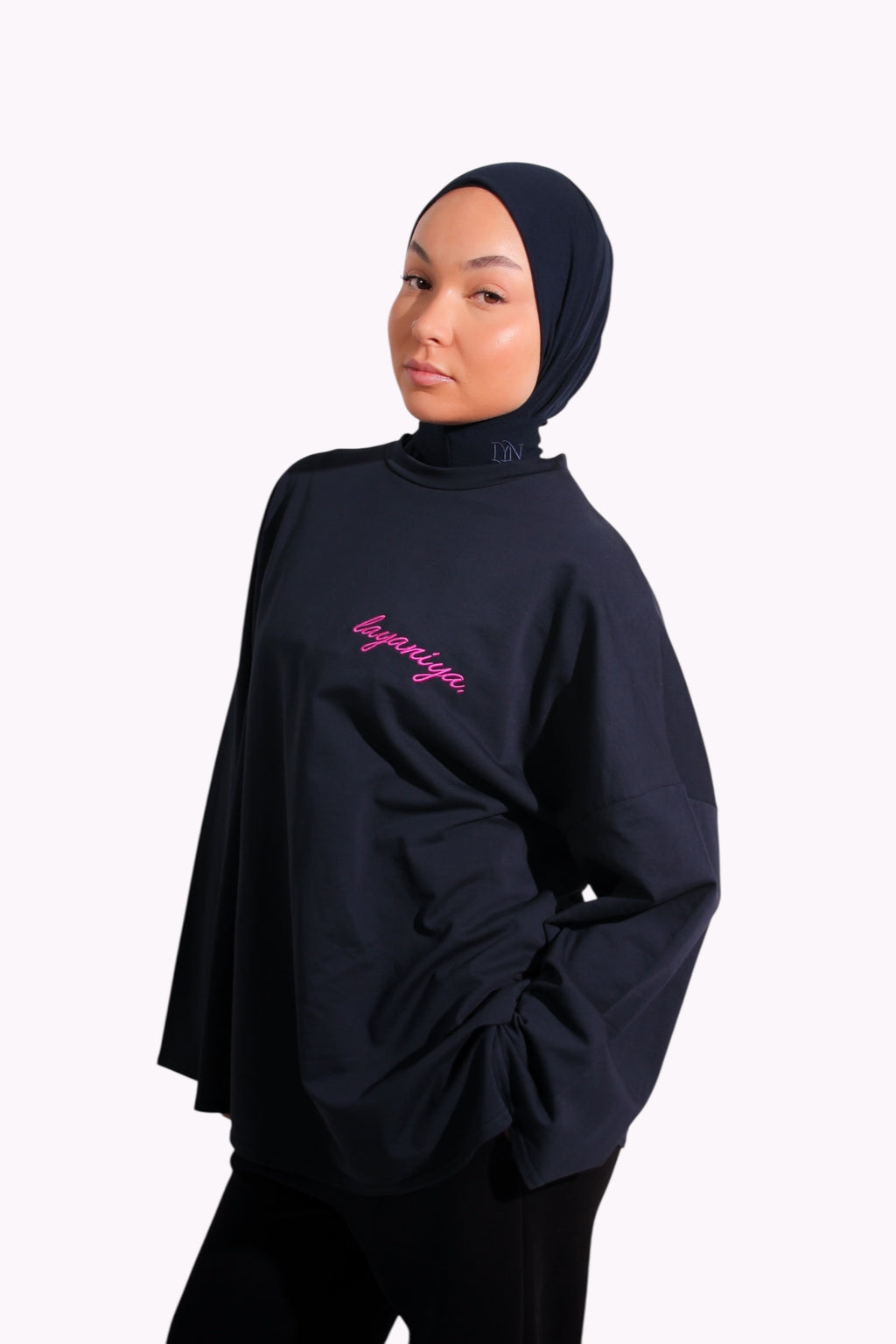 T-SHIRT SIGNATURE • MARINE / ROSE