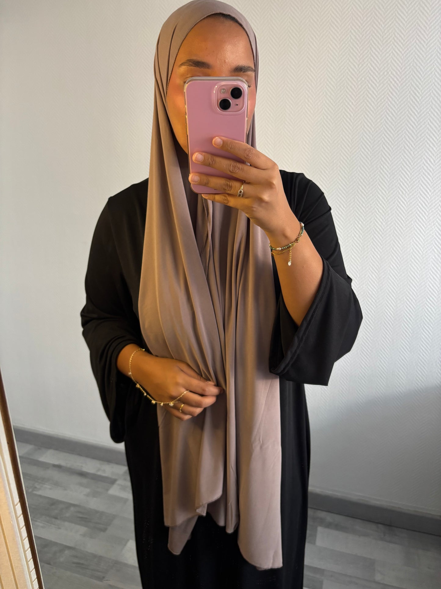 VOILE EN JERSEY PREMIUM • TAUPE CLAIR