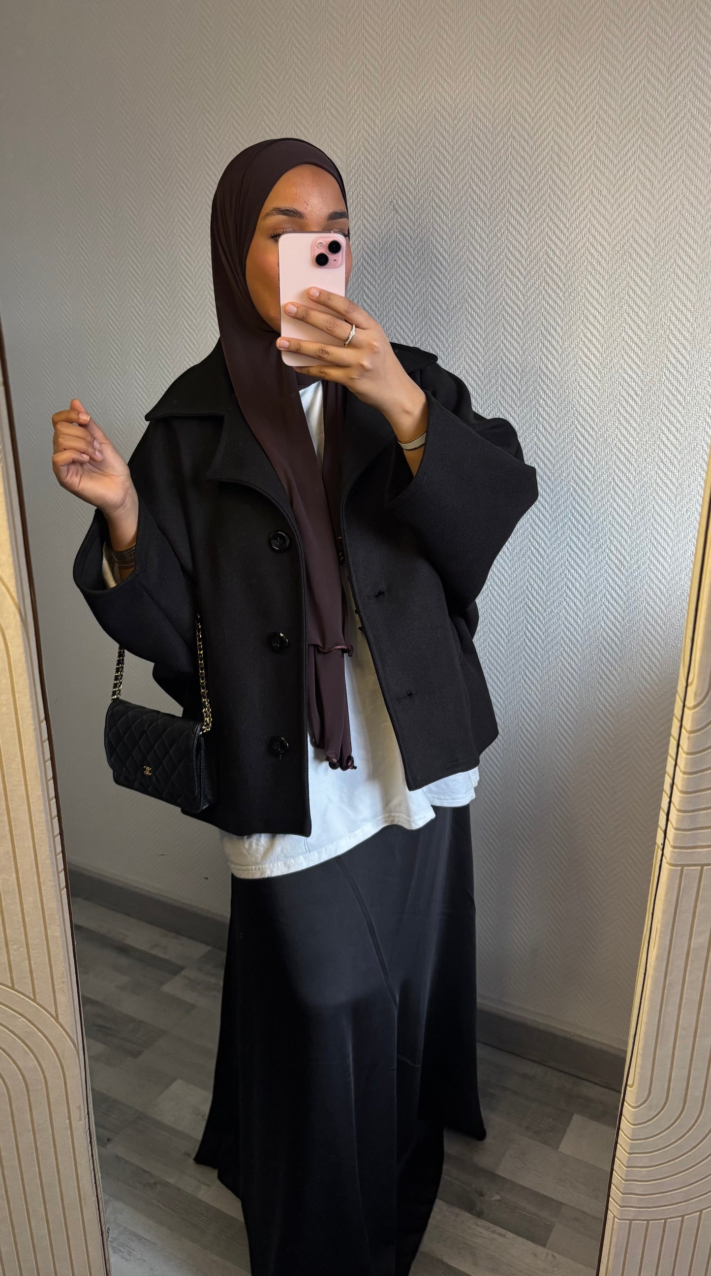 MANTEAU INSPI ZARA • NOIR