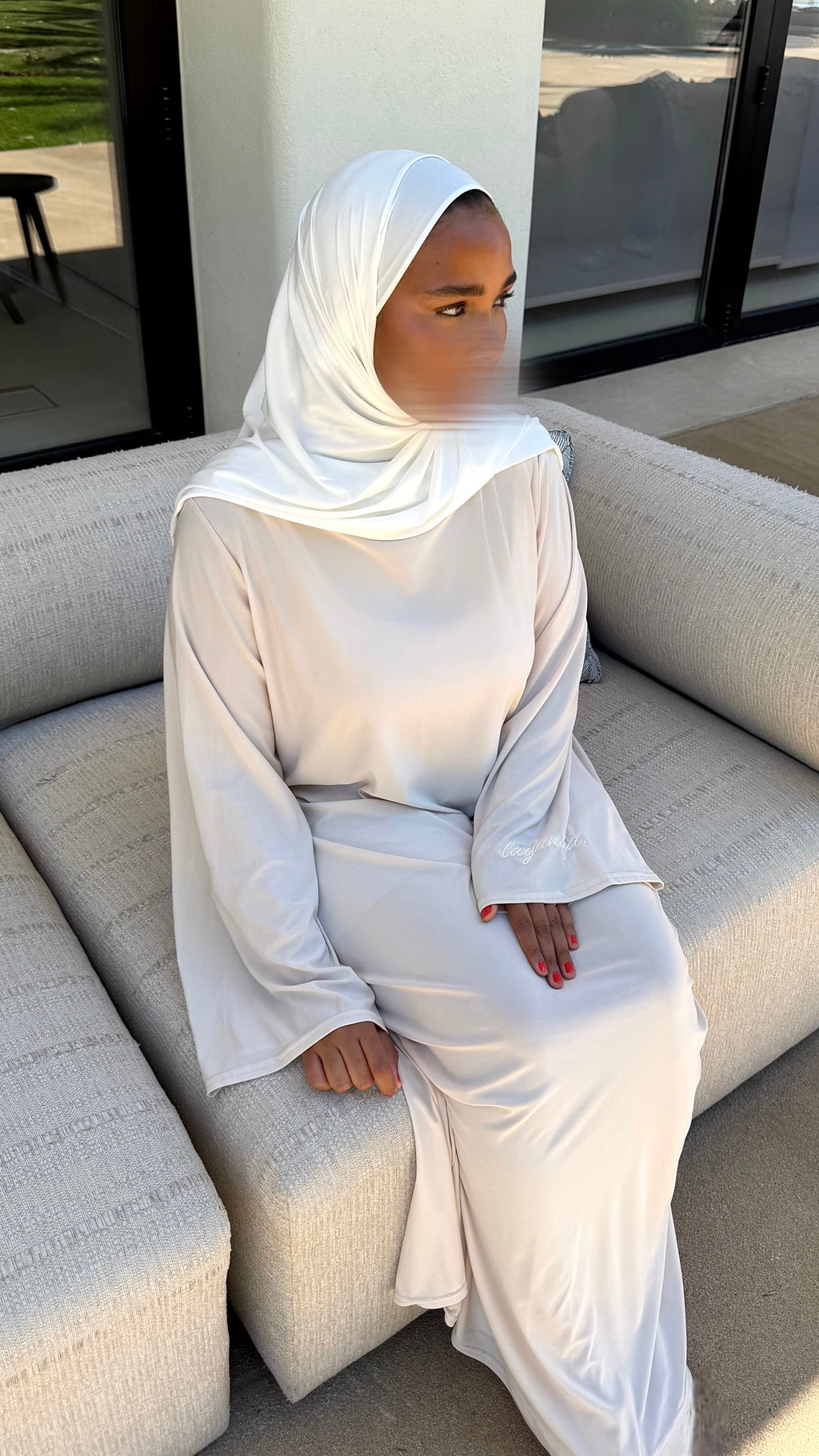 ABAYA JERSEY PREMIUM • CREAM