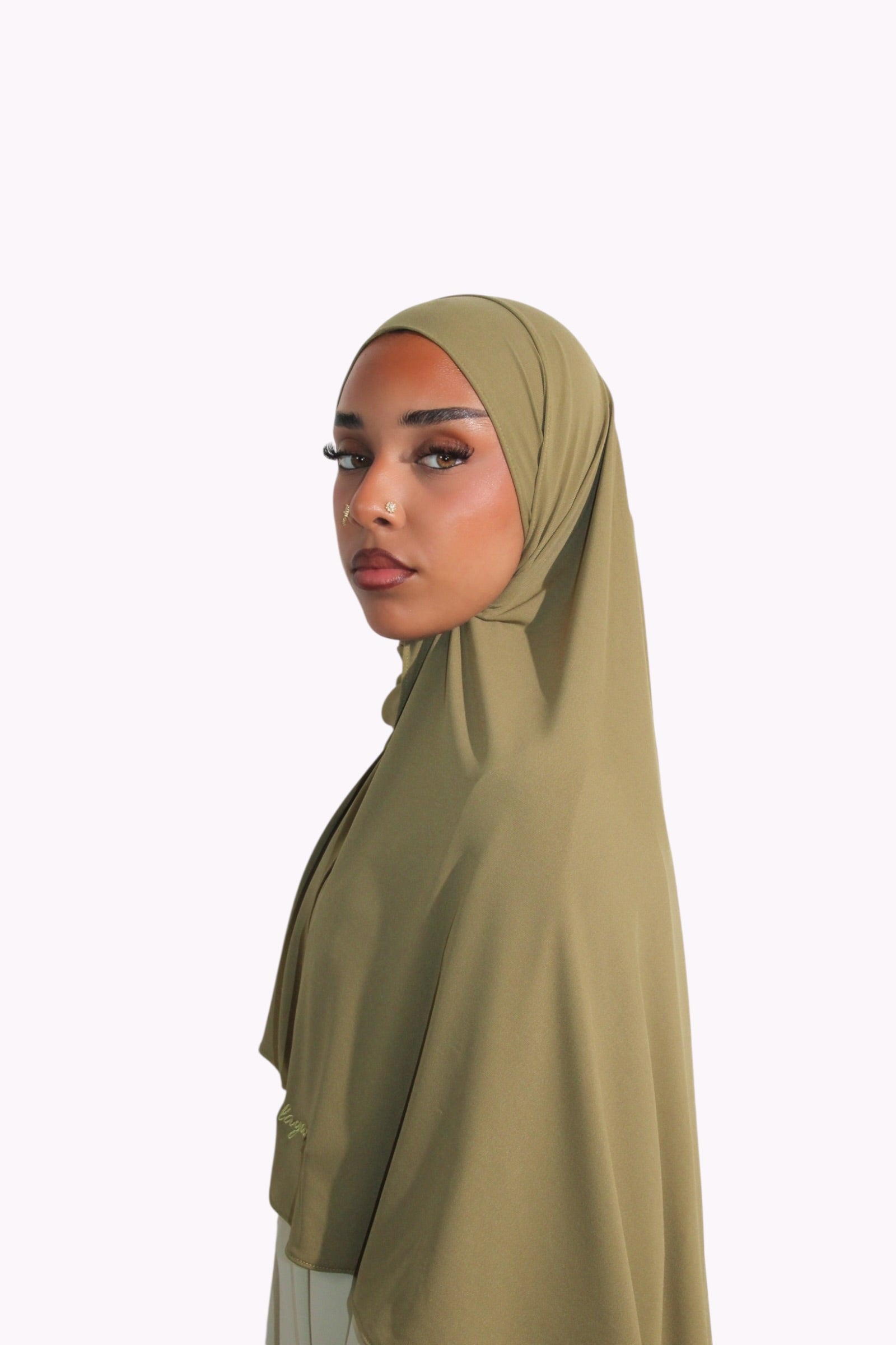 HIJAB JERSEY PREMIUM • OLIVE