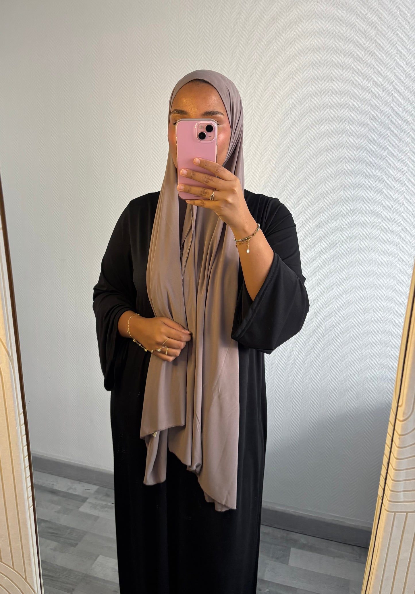 VOILE EN JERSEY PREMIUM • TAUPE CLAIR