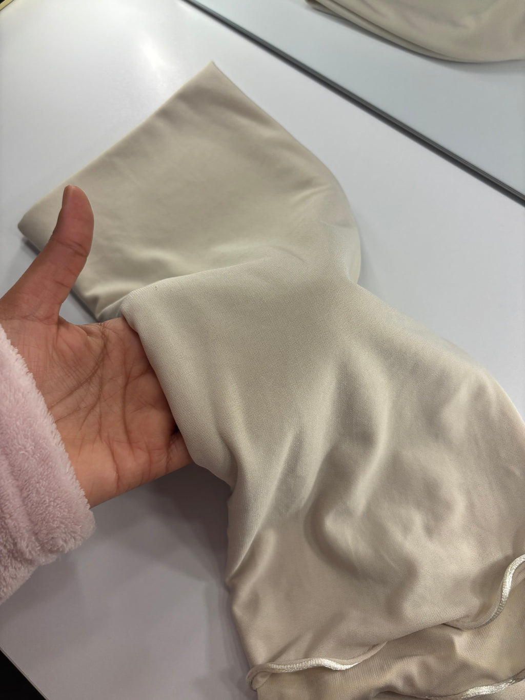 HIJAB À FROUFROUS CRÈME