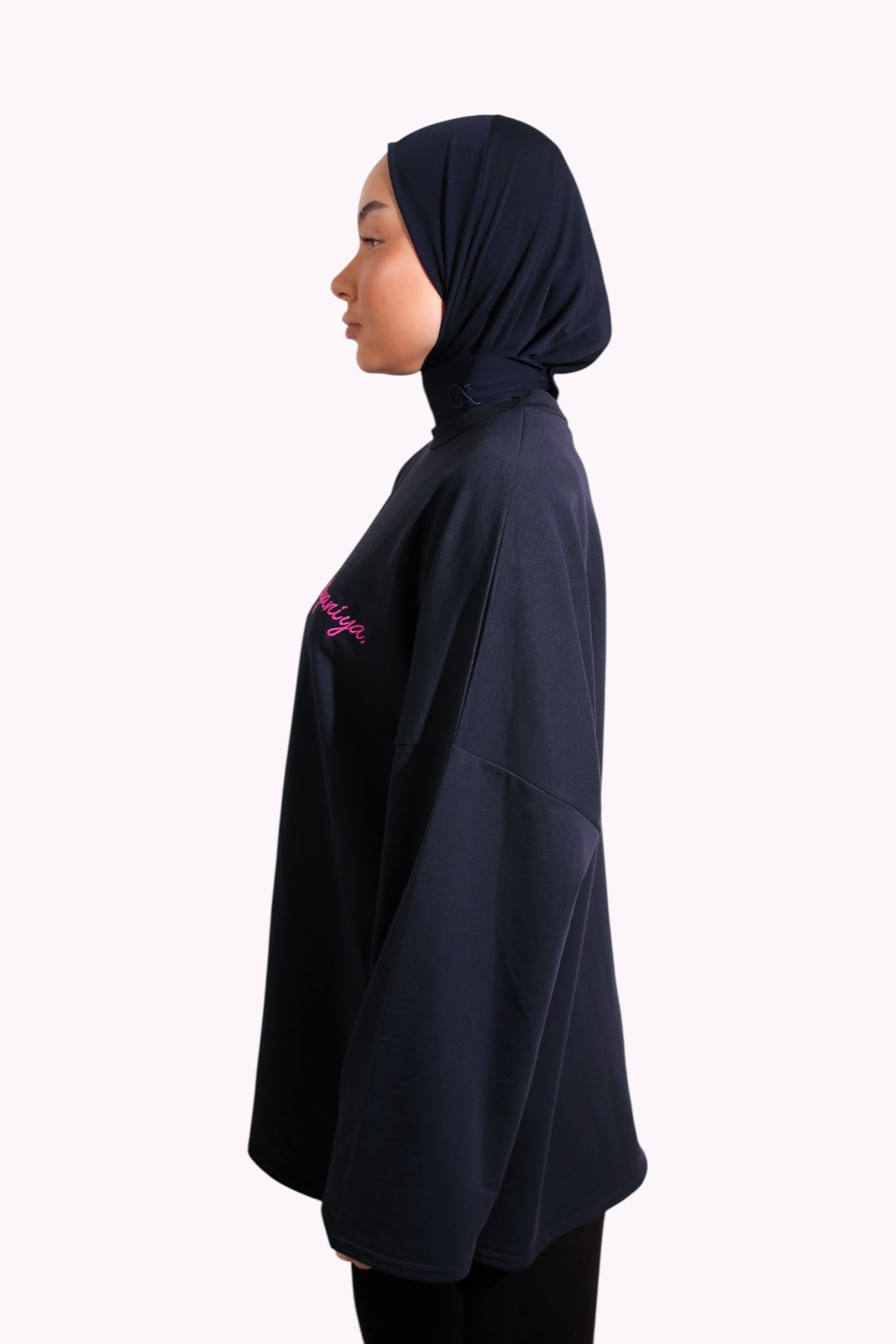 T-SHIRT SIGNATURE • MARINE / ROSE