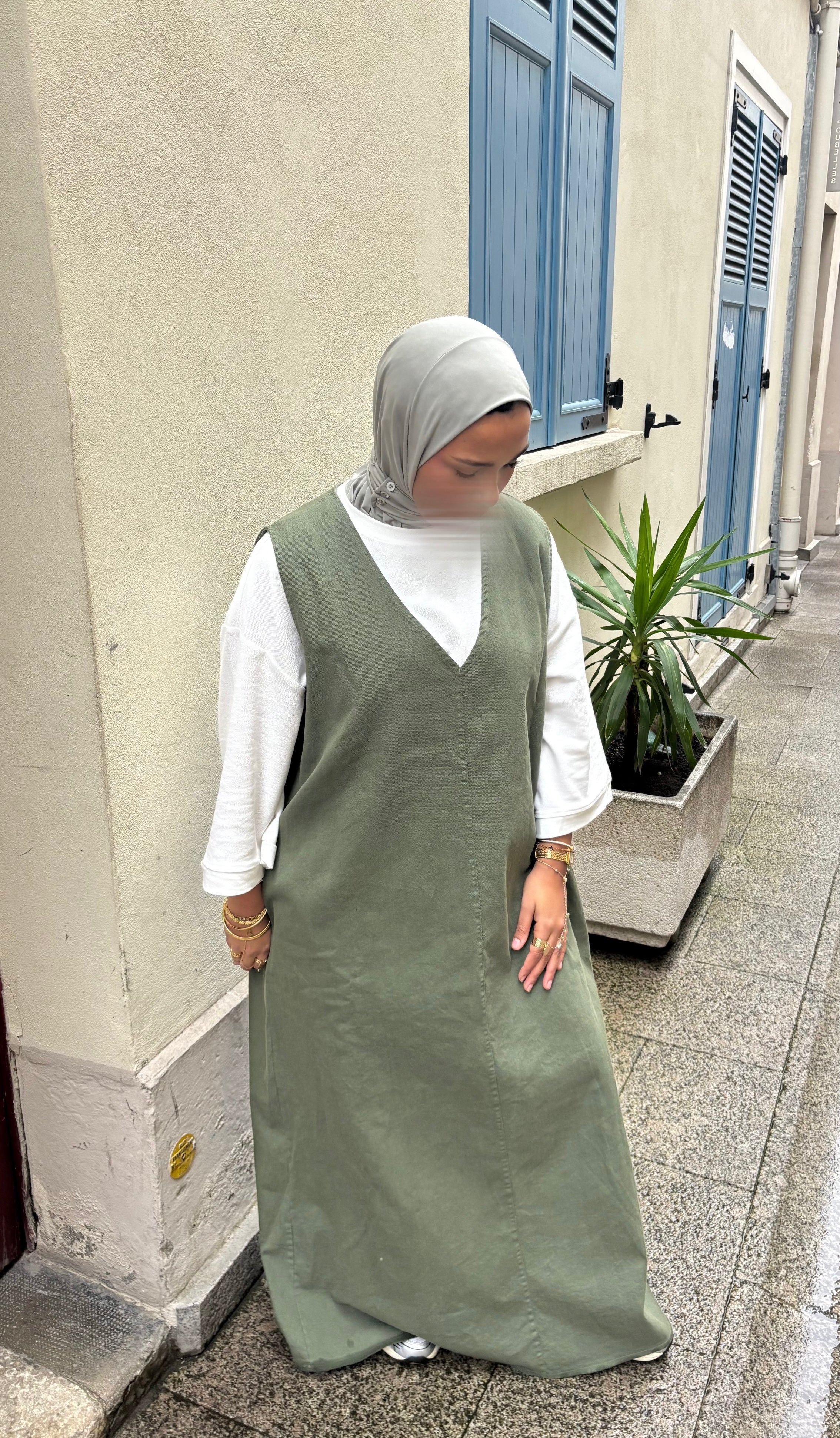 ROBE EN JEAN • KAKI