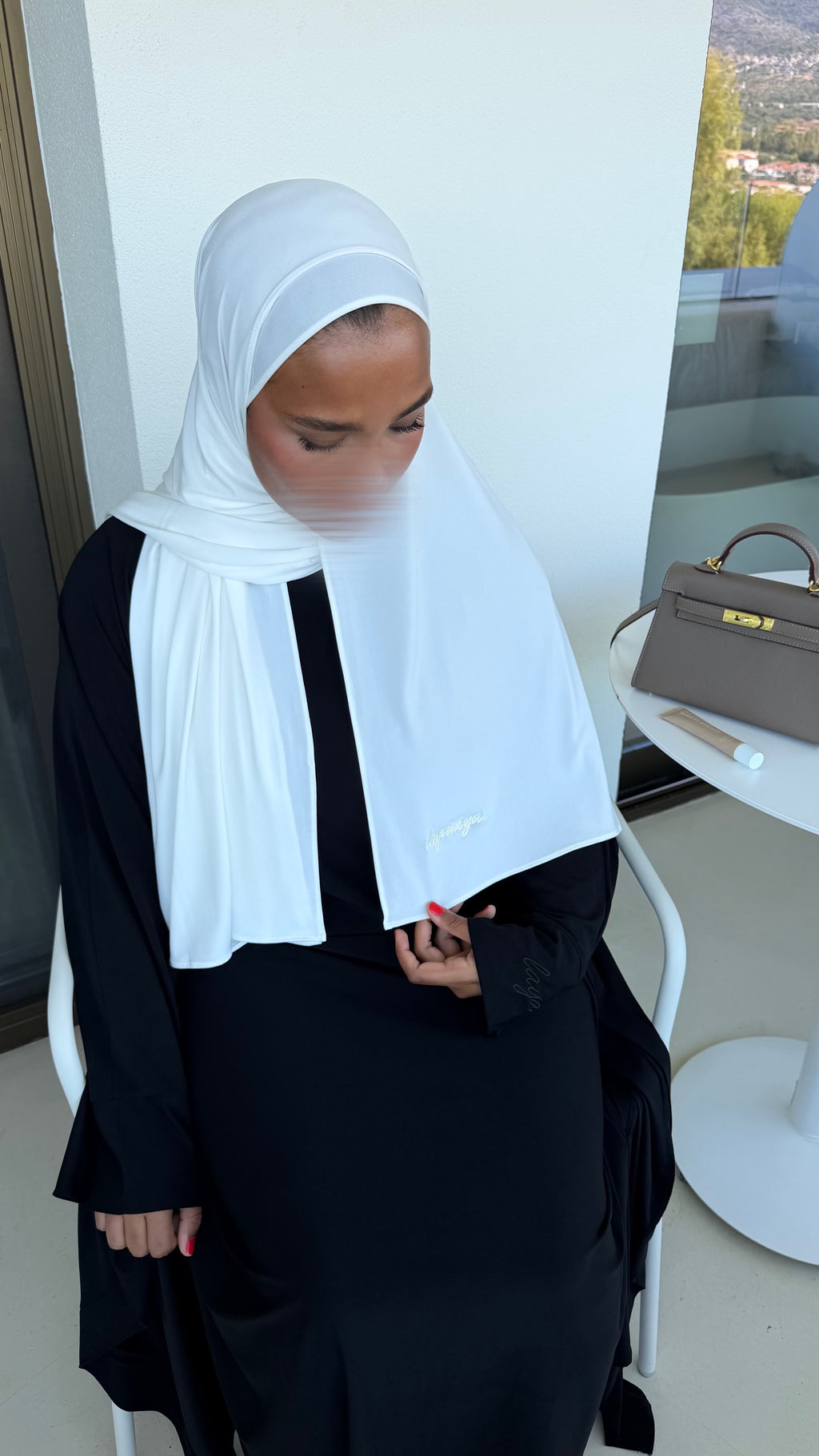 HIJAB JERSEY PREMIUM • BLANC