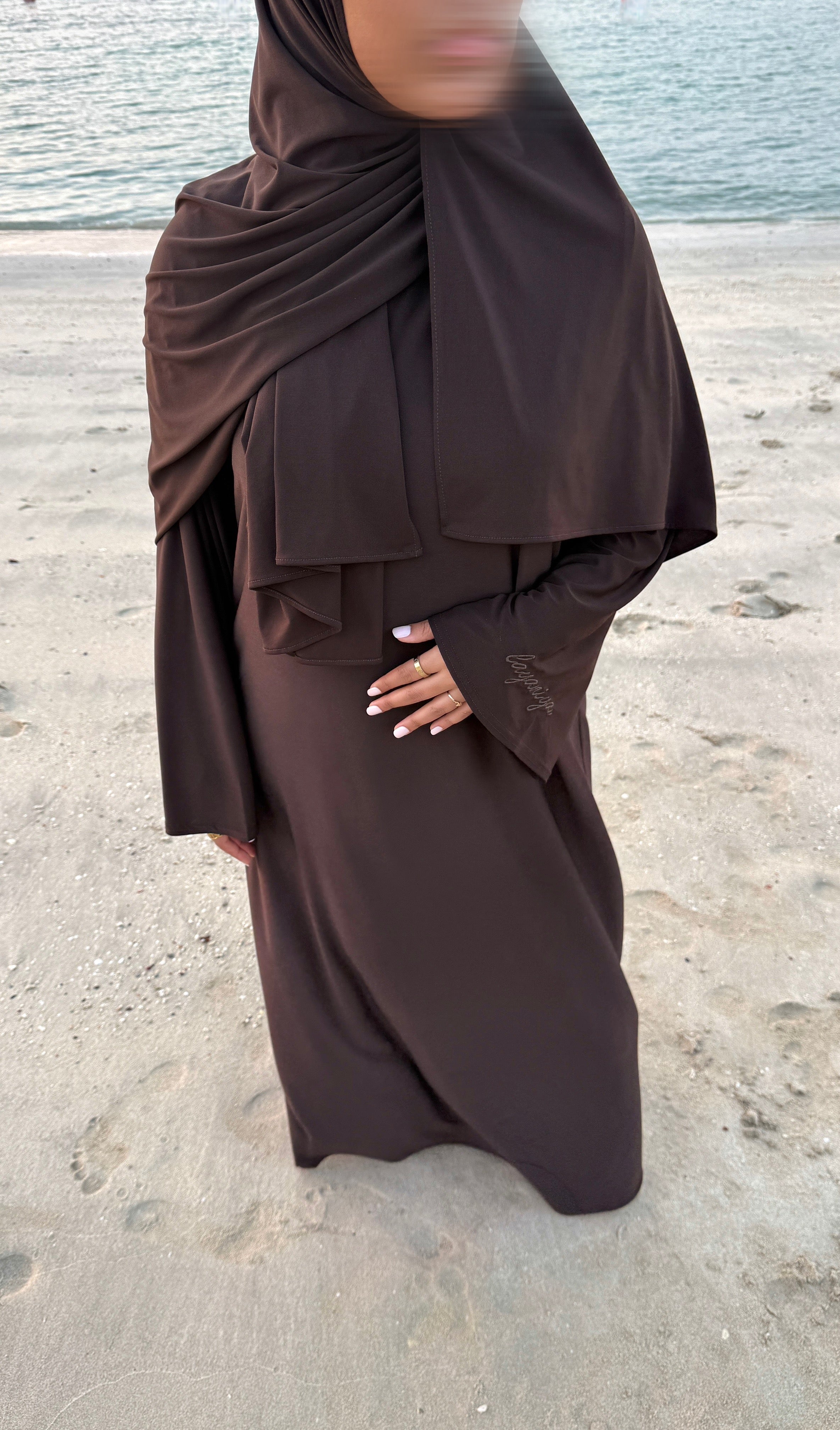 ABAYA JERSEY PREMIUM • CHOCO