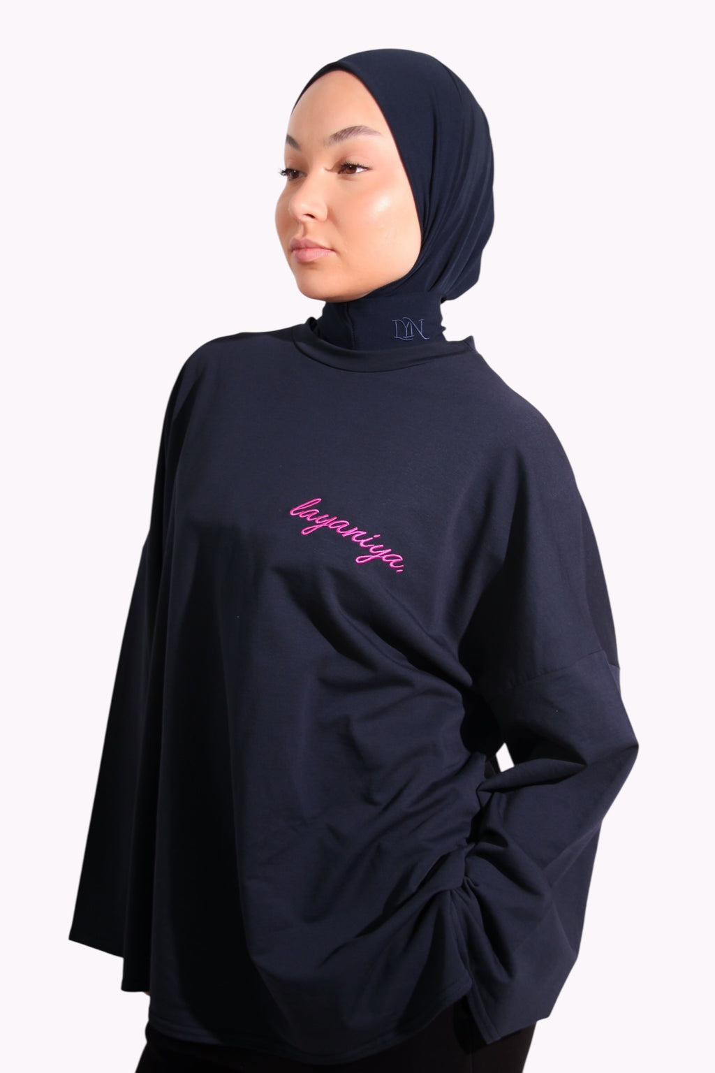 T-SHIRT SIGNATURE • MARINE / ROSE