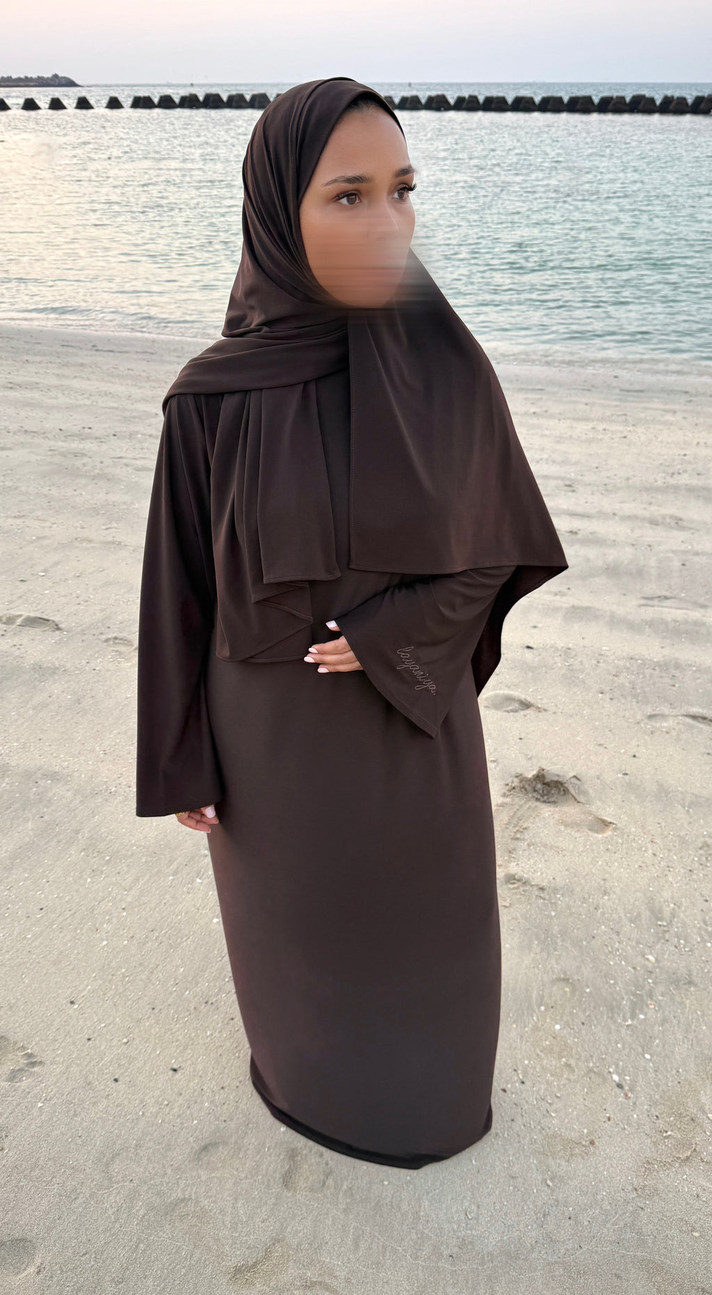 ABAYA JERSEY PREMIUM • CHOCO