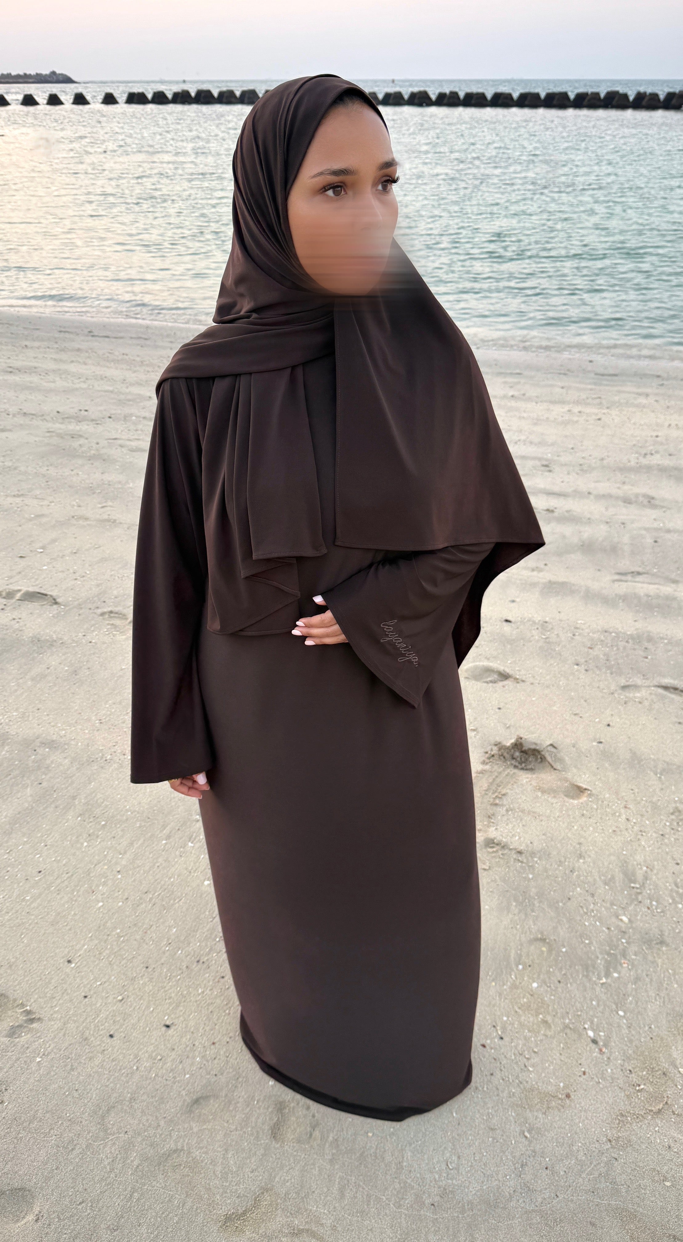 ABAYA JERSEY PREMIUM • CHOCO