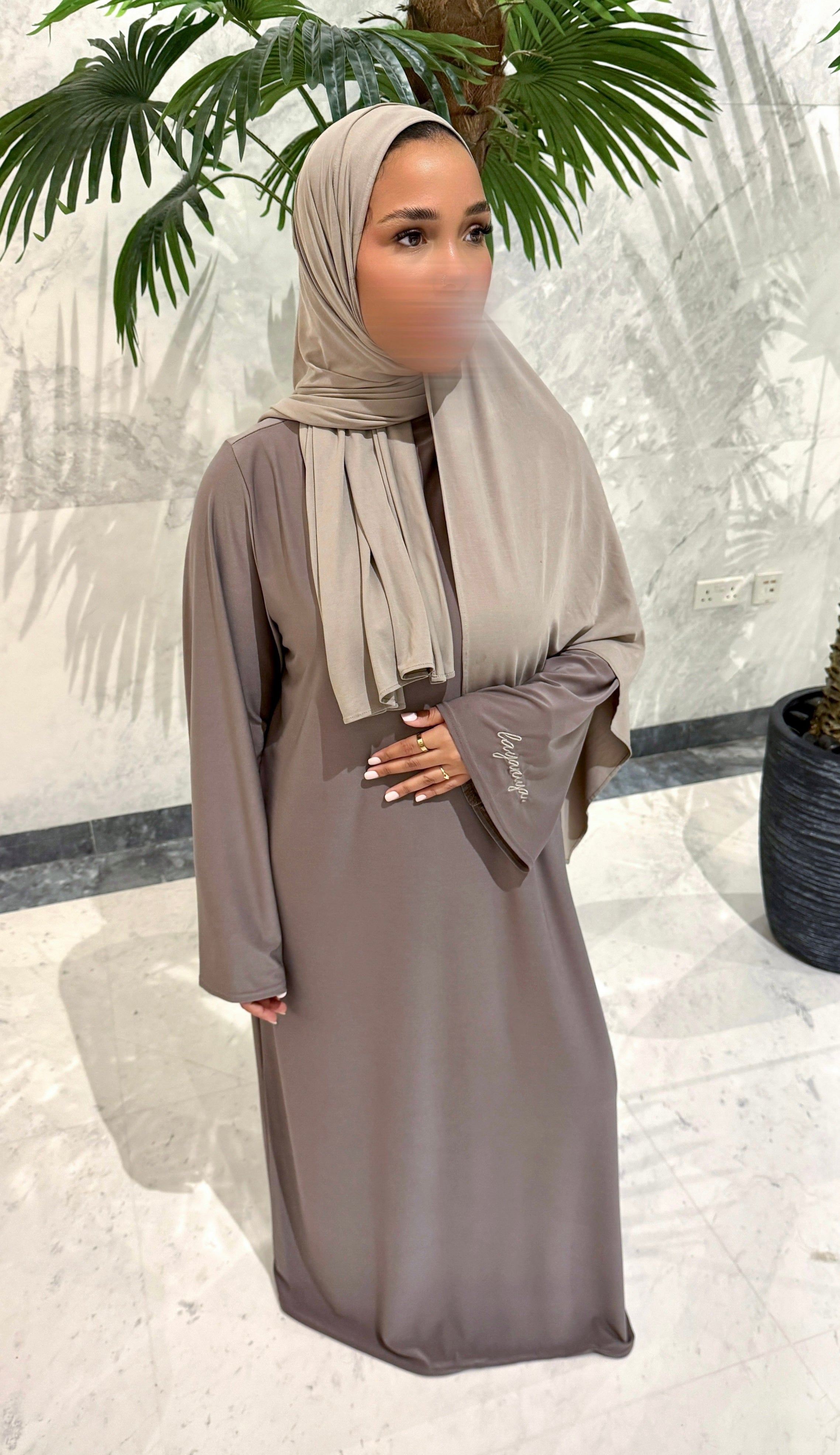 ABAYA JERSEY PREMIUM • TAUPE