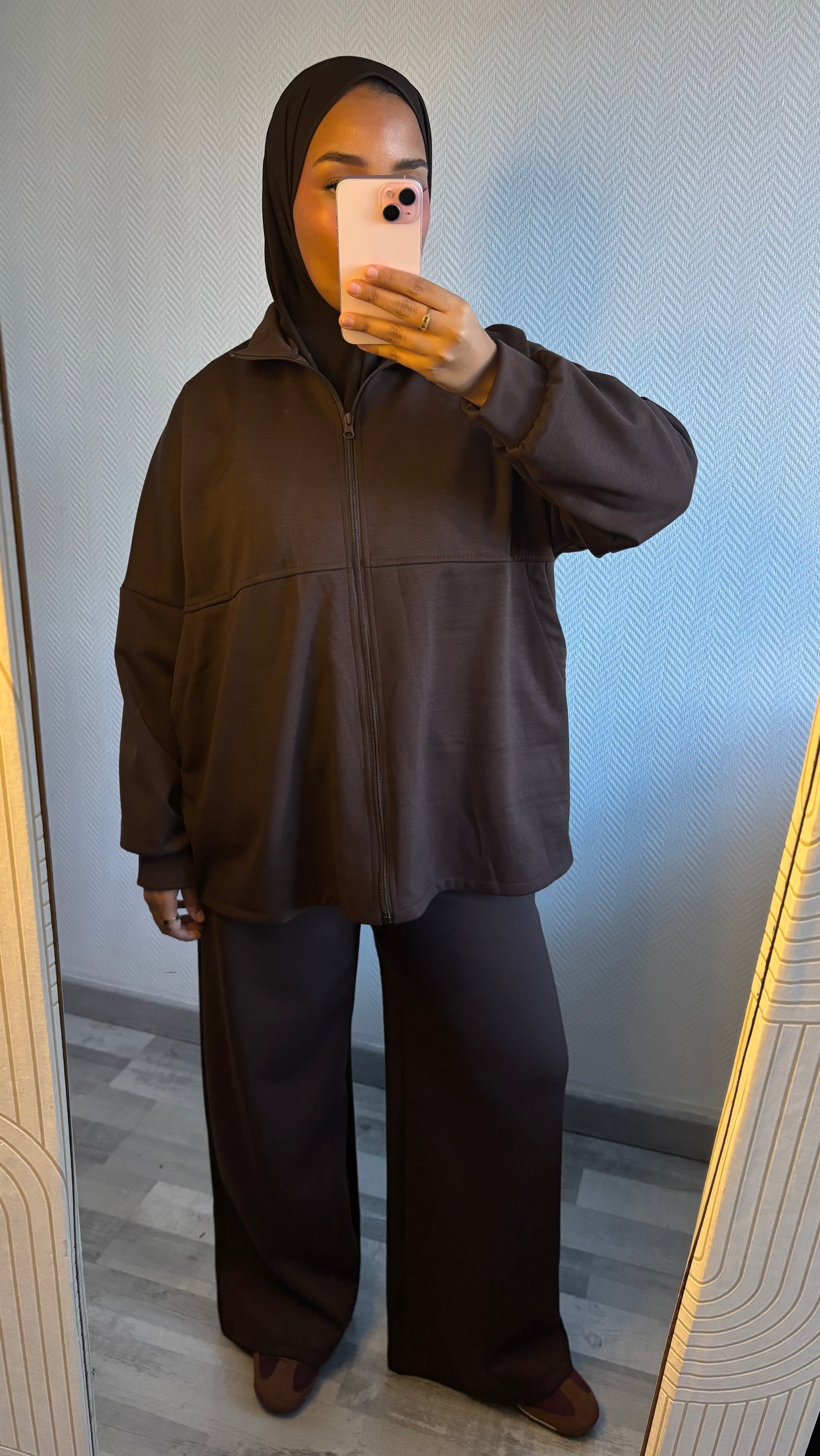 SURVÊTEMENT ZIPPÉ • CHOCO