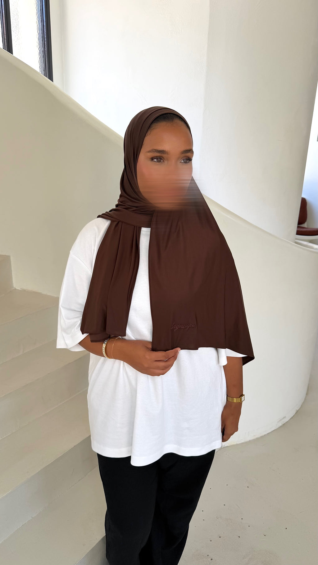 HIJAB JERSEY LIQUID • CHOCO