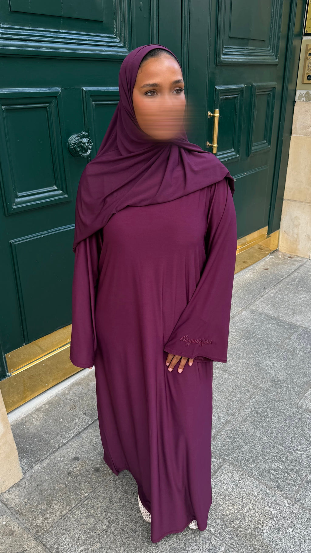 ABAYA JERSEY PREMIUM • PRUNE
