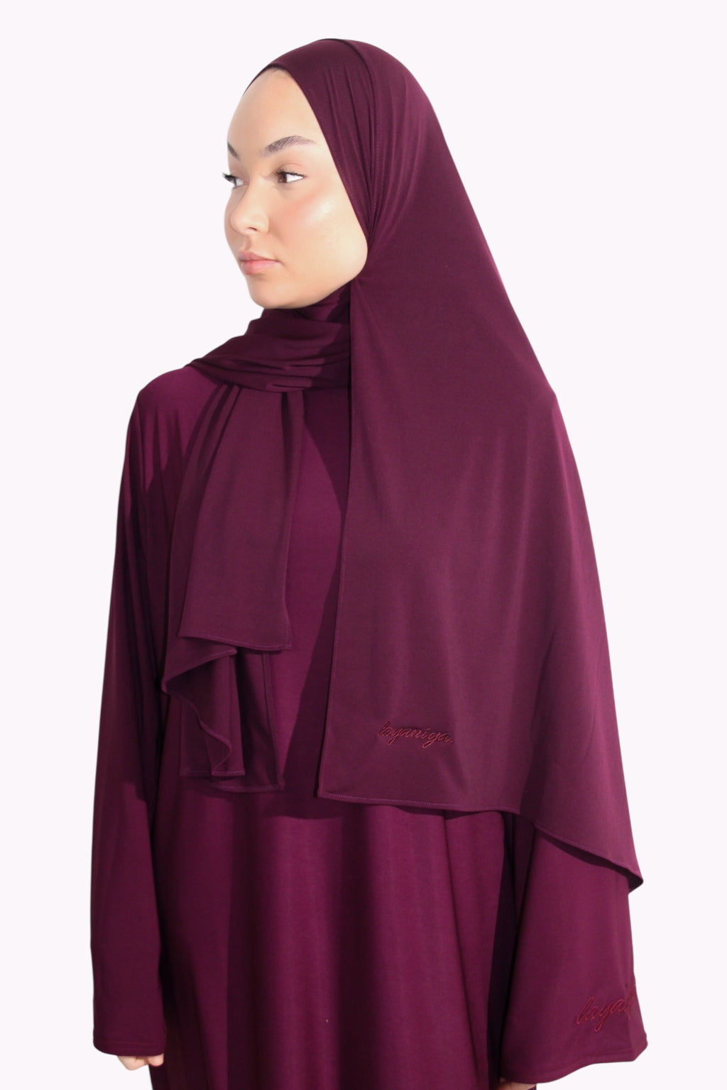 HIJAB JERSEY PREMIUM • PRUNE