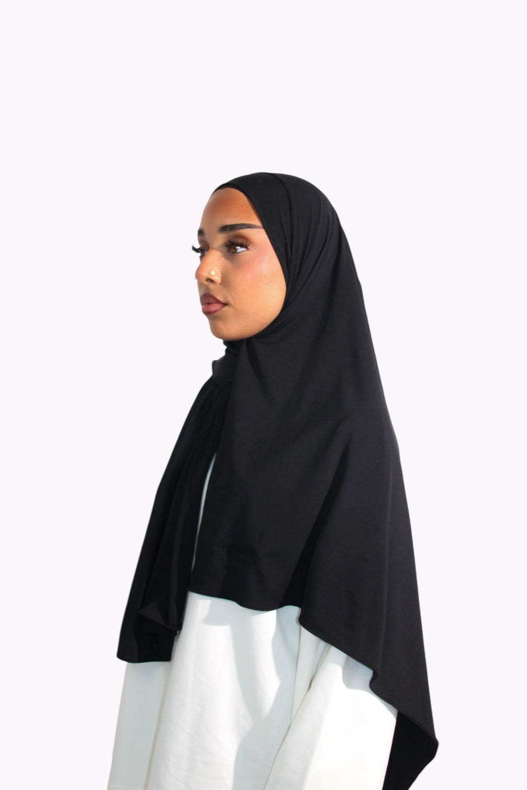 HIJAB JERSEY PREMIUM • NOIR