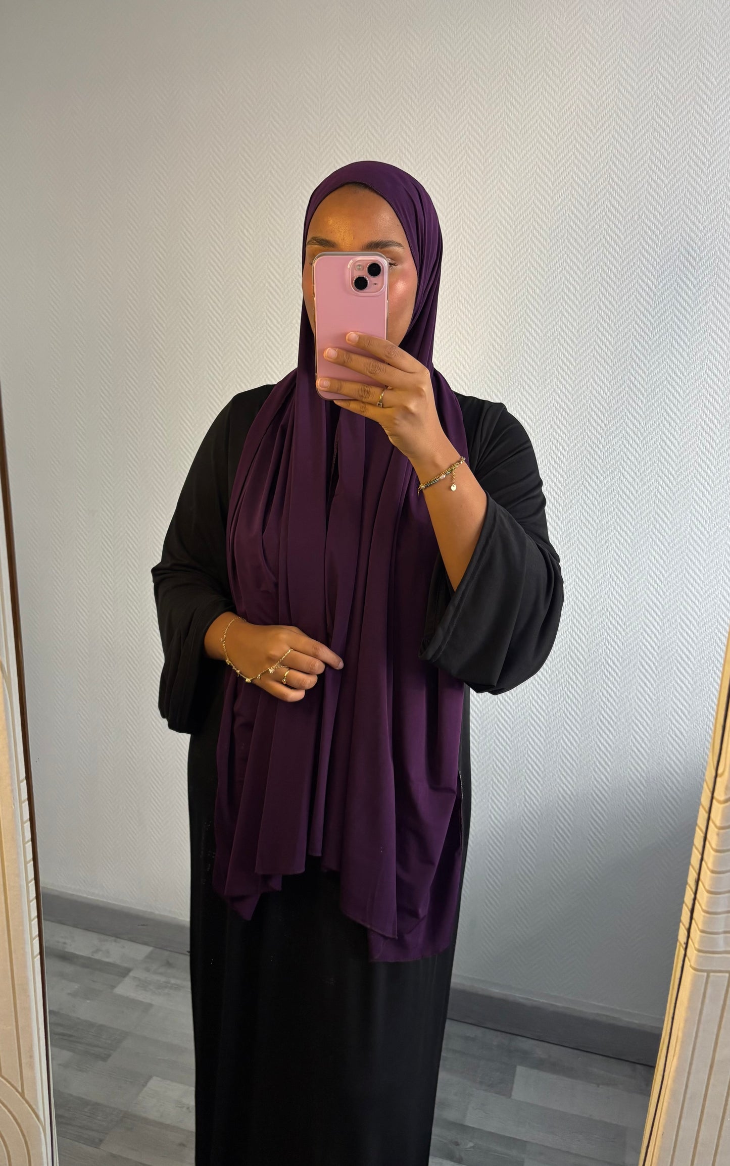 VOILE EN JERSEY PREMIUM • VIOLET FONCÉ