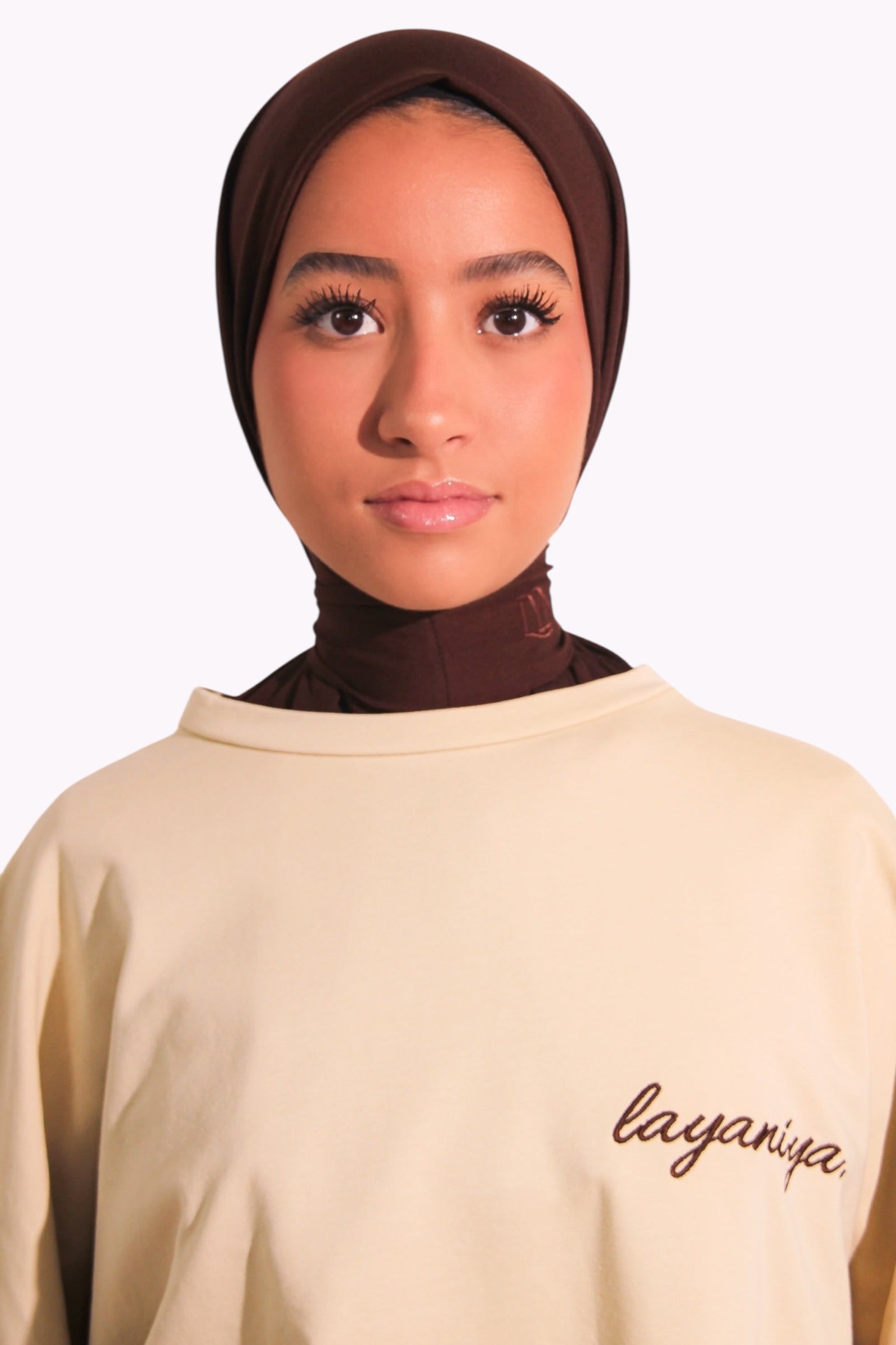 T-SHIRT SIGNATURE • BEIGE / CHOCO