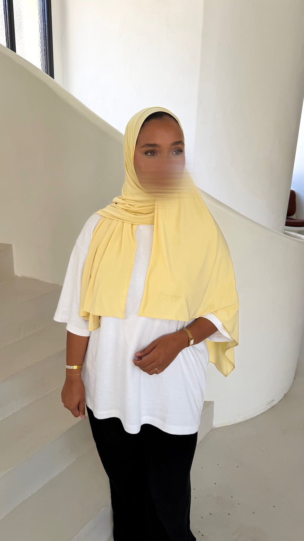 HIJAB JERSEY LIQUID • LEMON