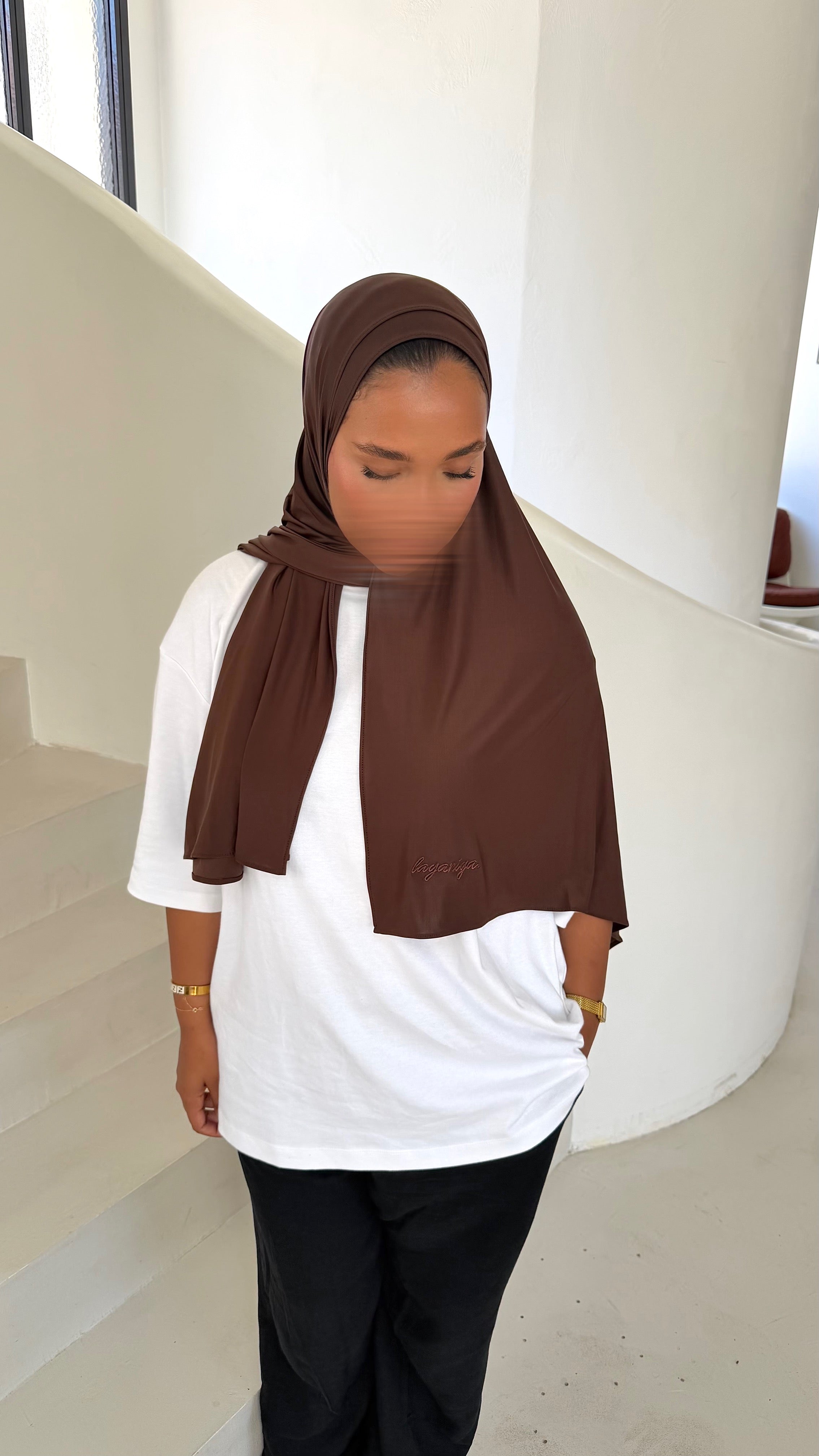 HIJAB JERSEY LIQUID • CHOCO