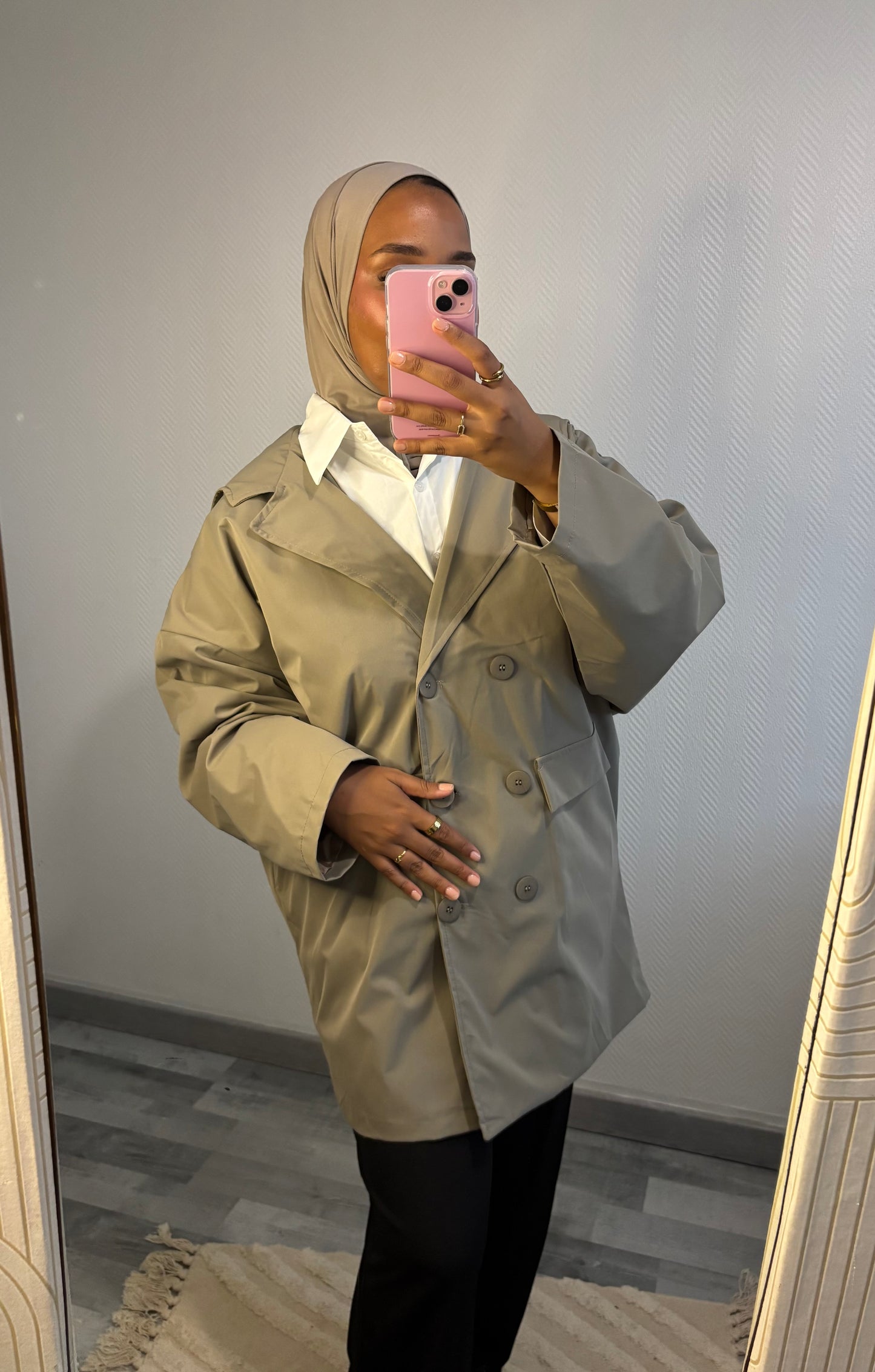 VESTE IMPERMÉABLE • TAUPE