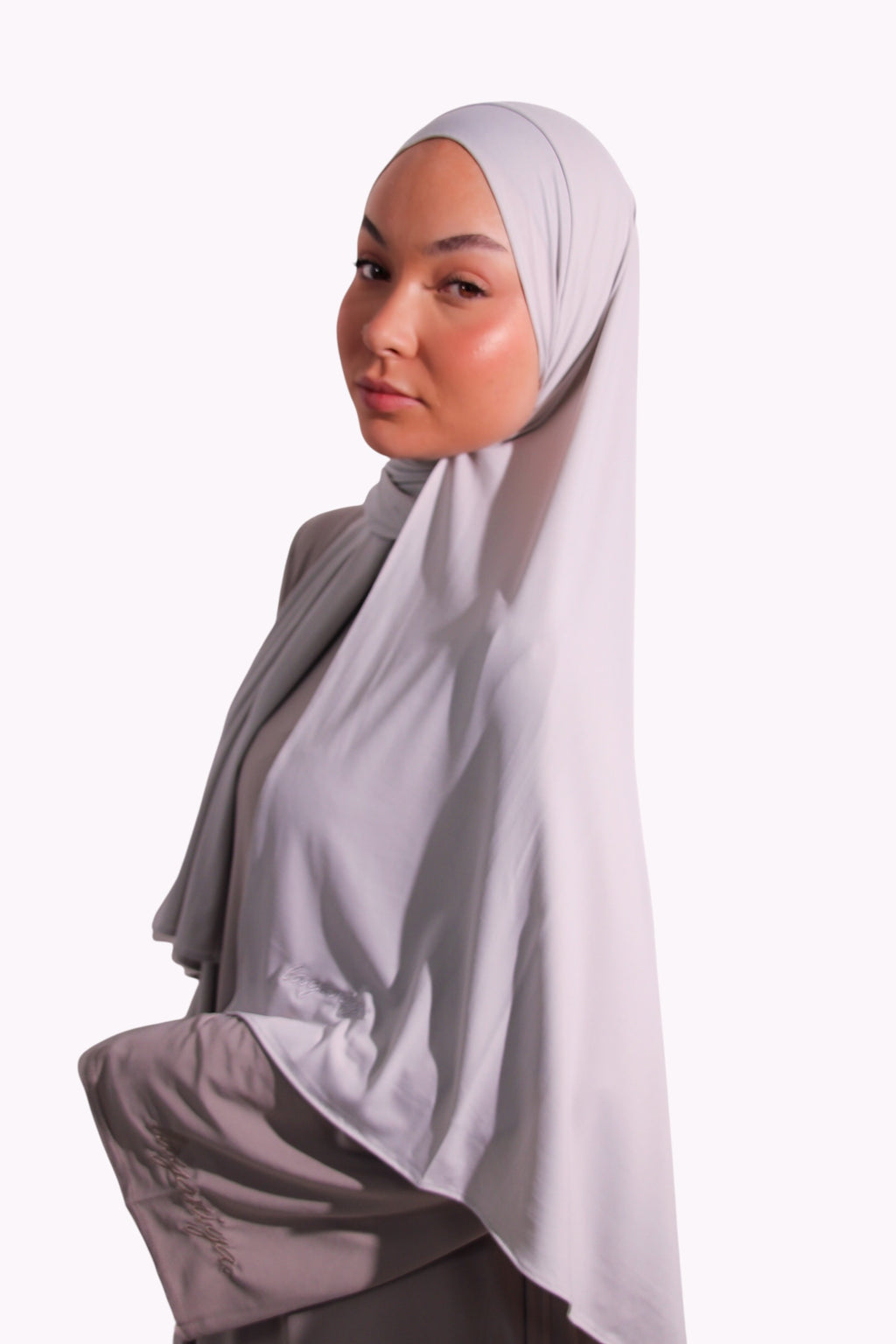 HIJAB JERSEY PREMIUM • GRIS CLAIR