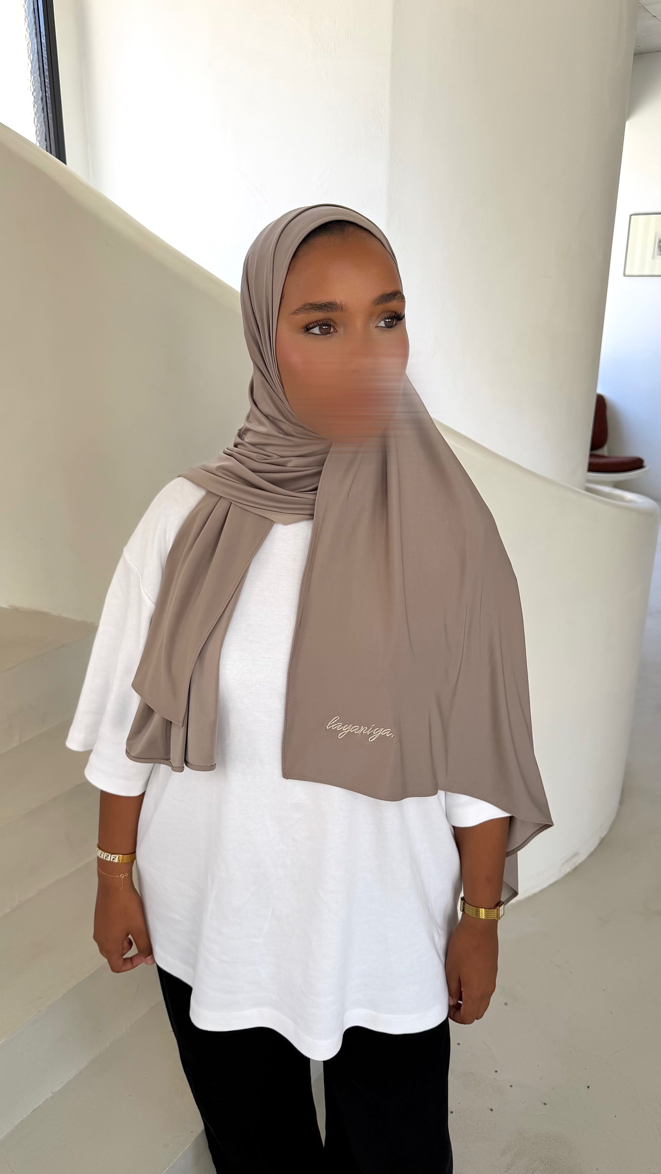 HIJAB JERSEY LIQUID • TAUPE CLAIR