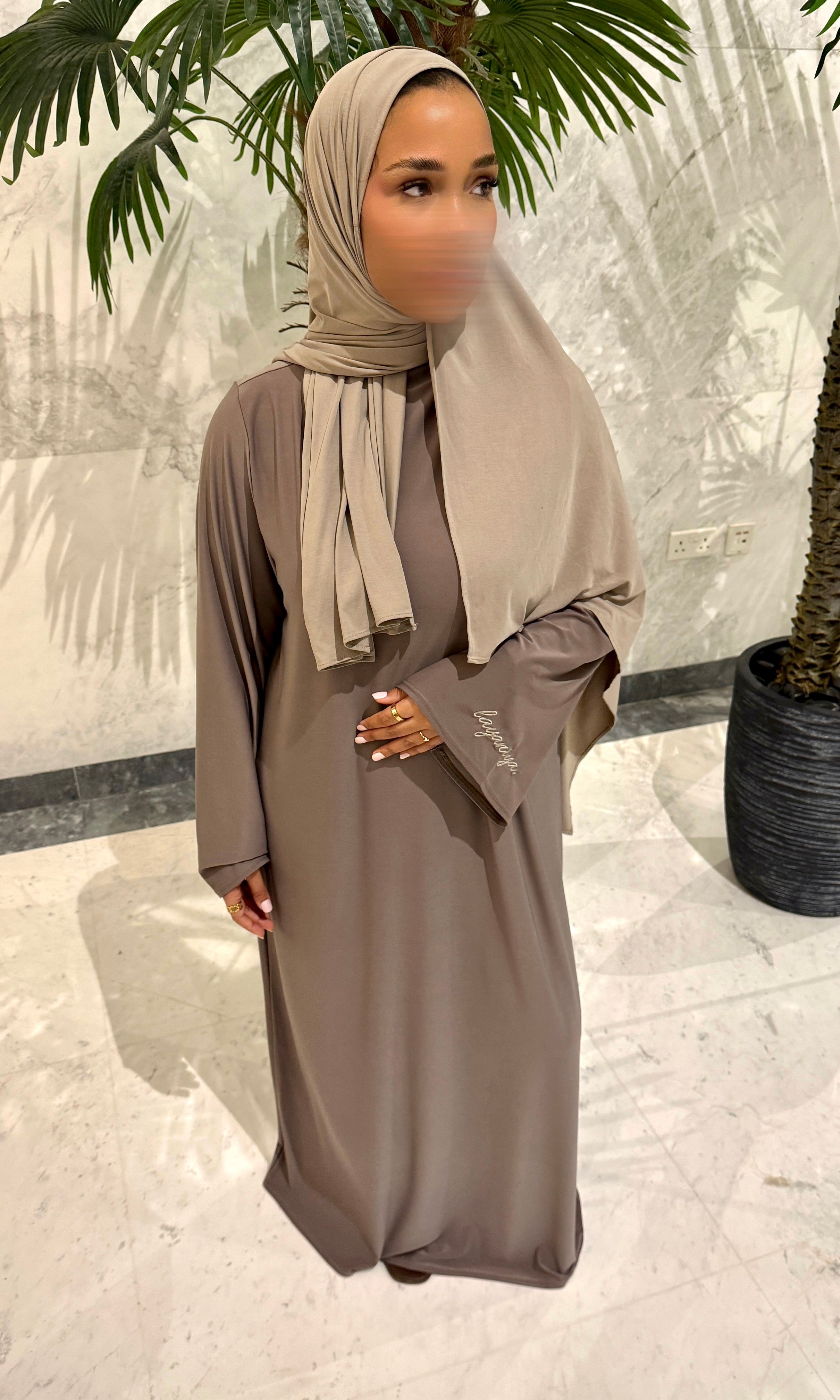 ABAYA JERSEY PREMIUM • TAUPE