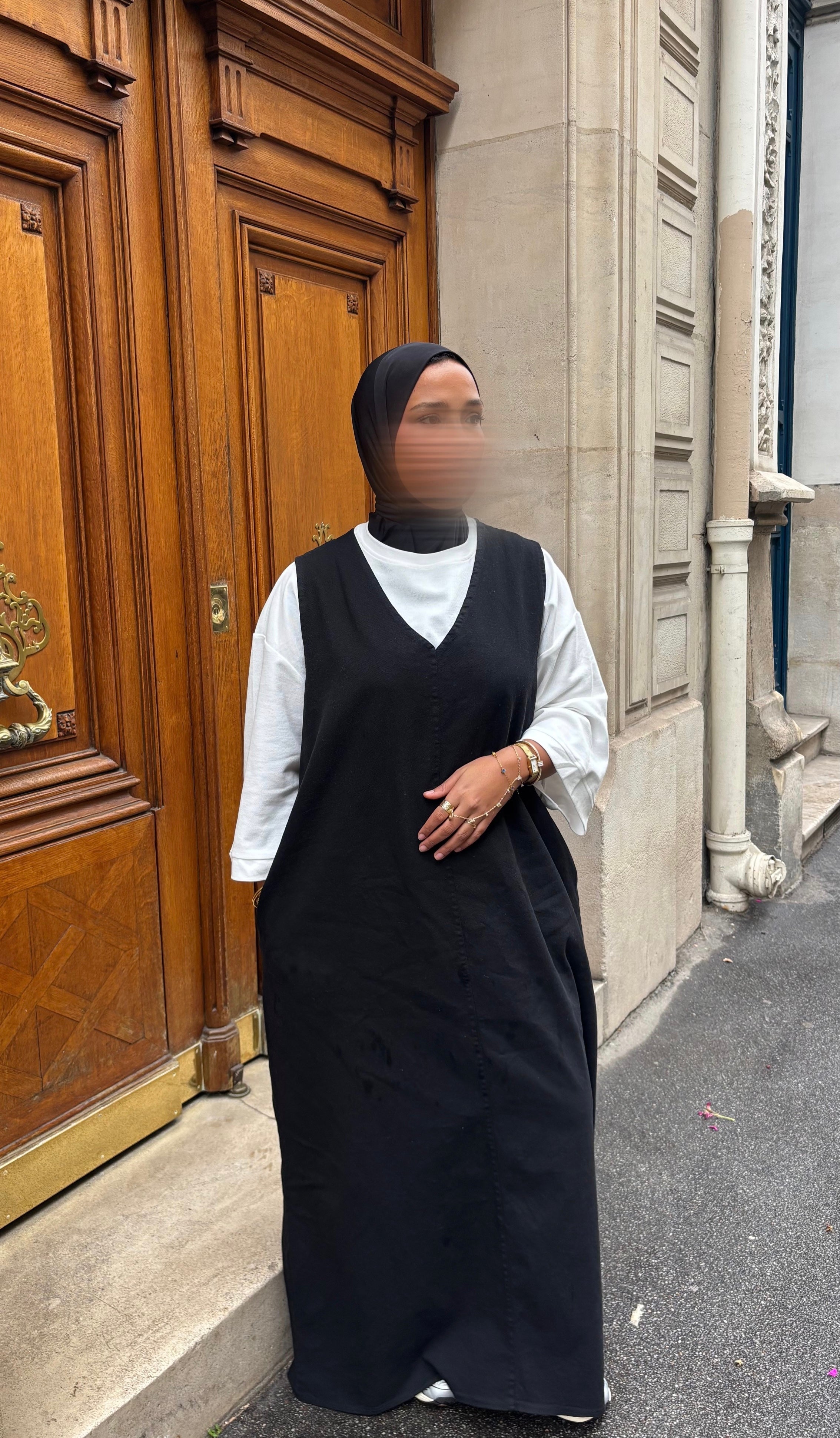 ROBE EN JEAN • NOIR