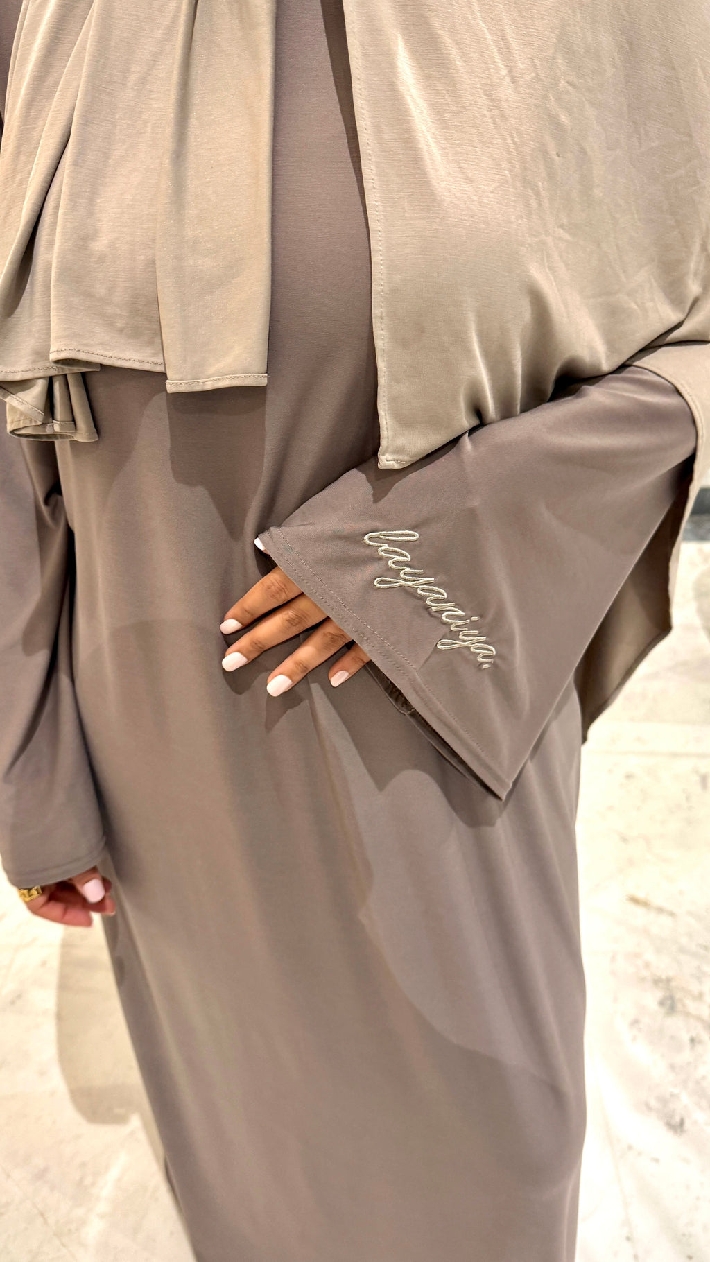 ABAYA JERSEY PREMIUM • TAUPE