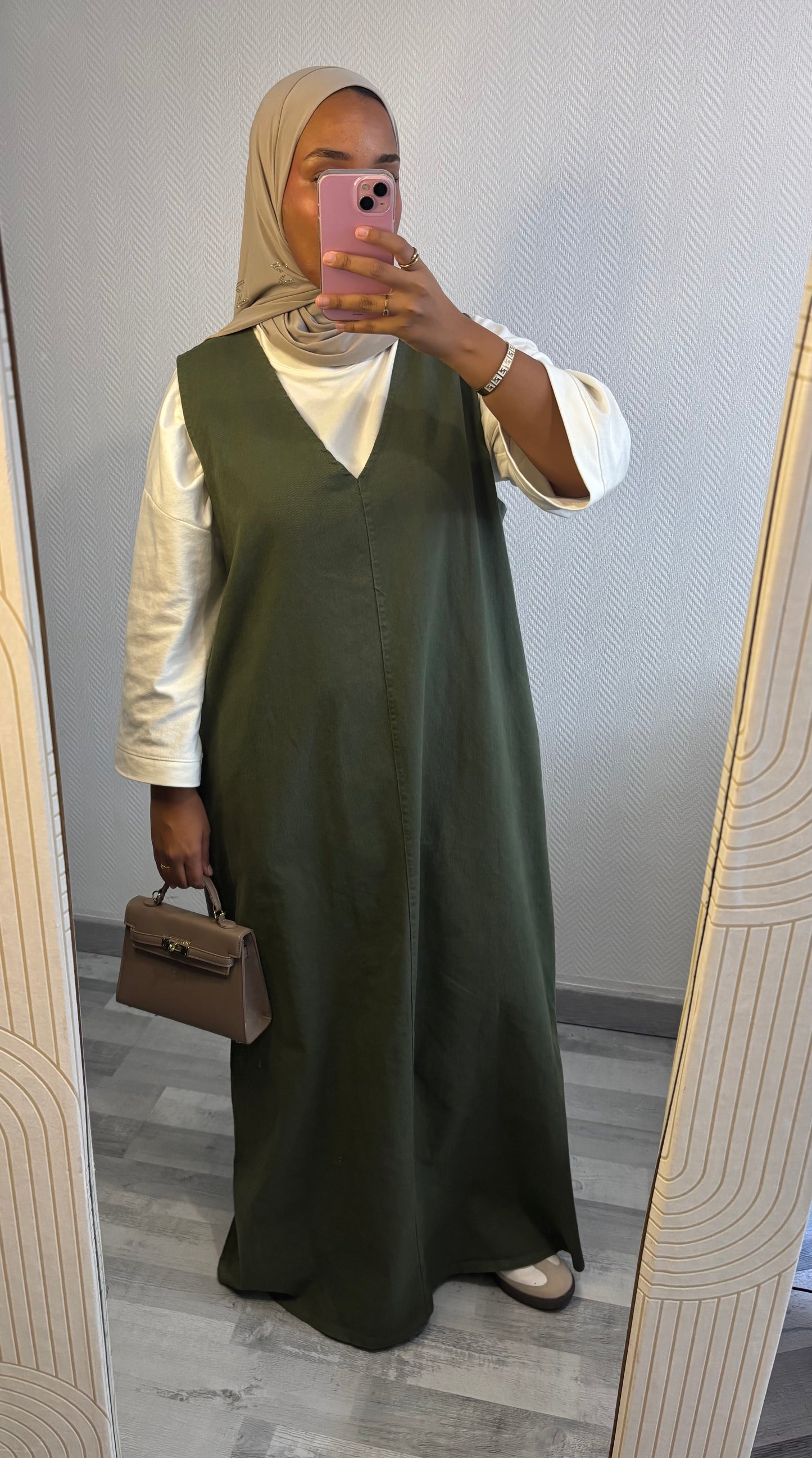 ROBE EN JEAN • KAKI