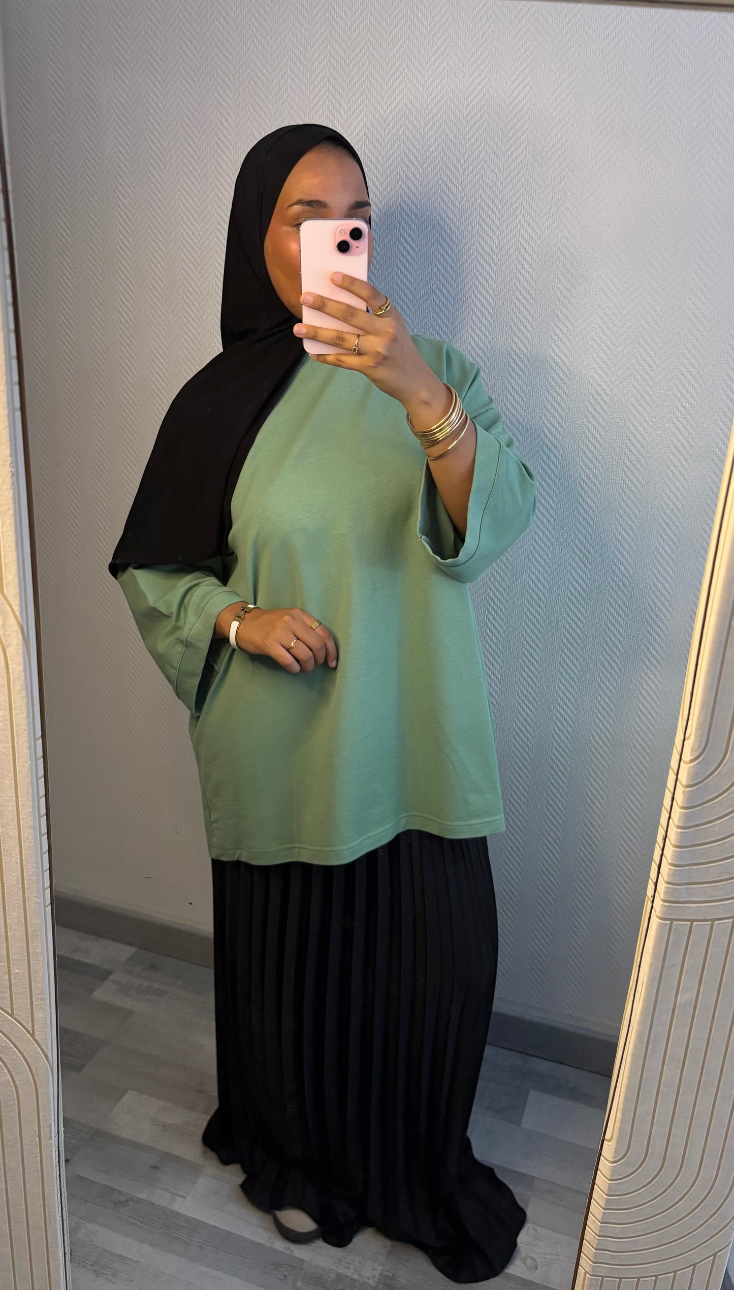 T-SHIRT OVERSIZE • VERT SAUGE