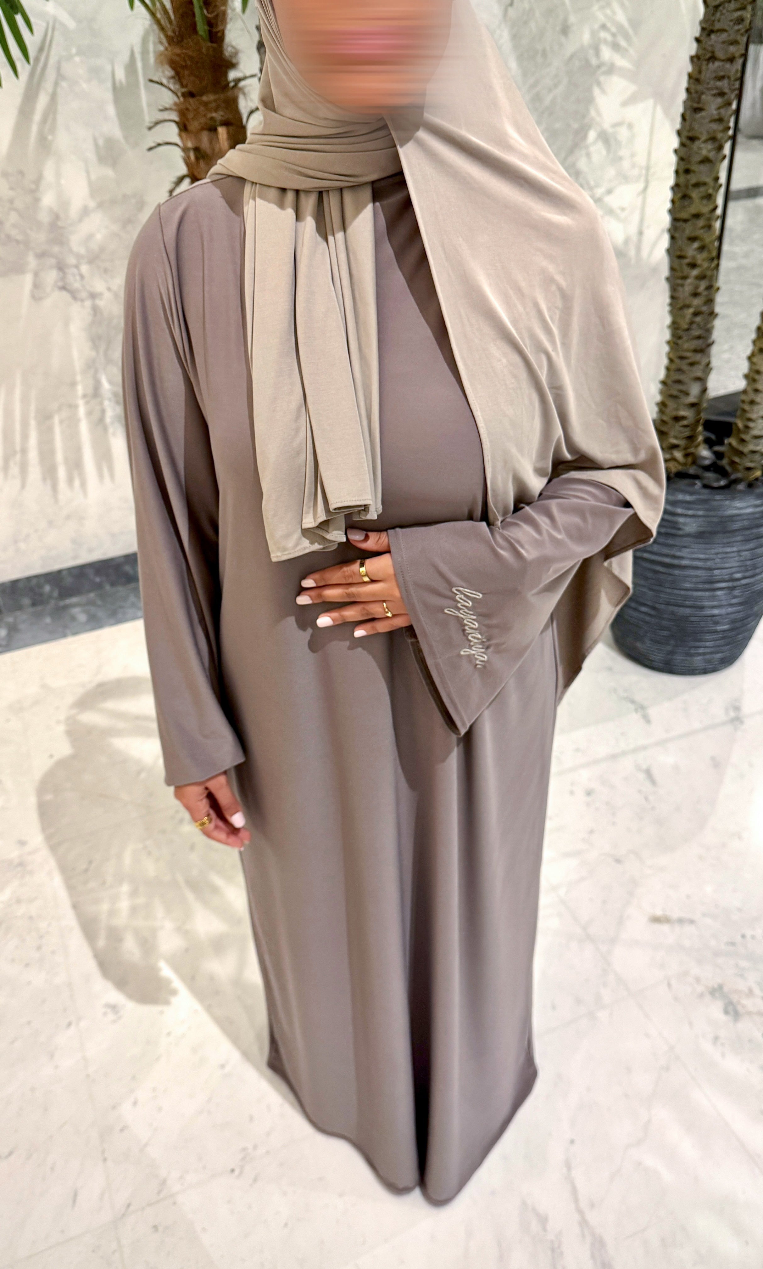 ABAYA JERSEY PREMIUM • TAUPE