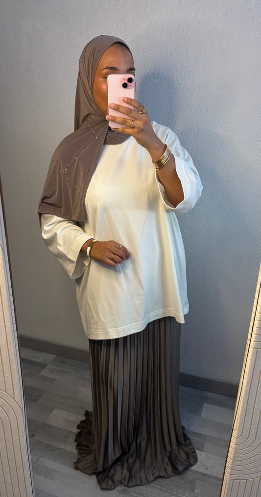 T-SHIRT OVERSIZE • BLANC